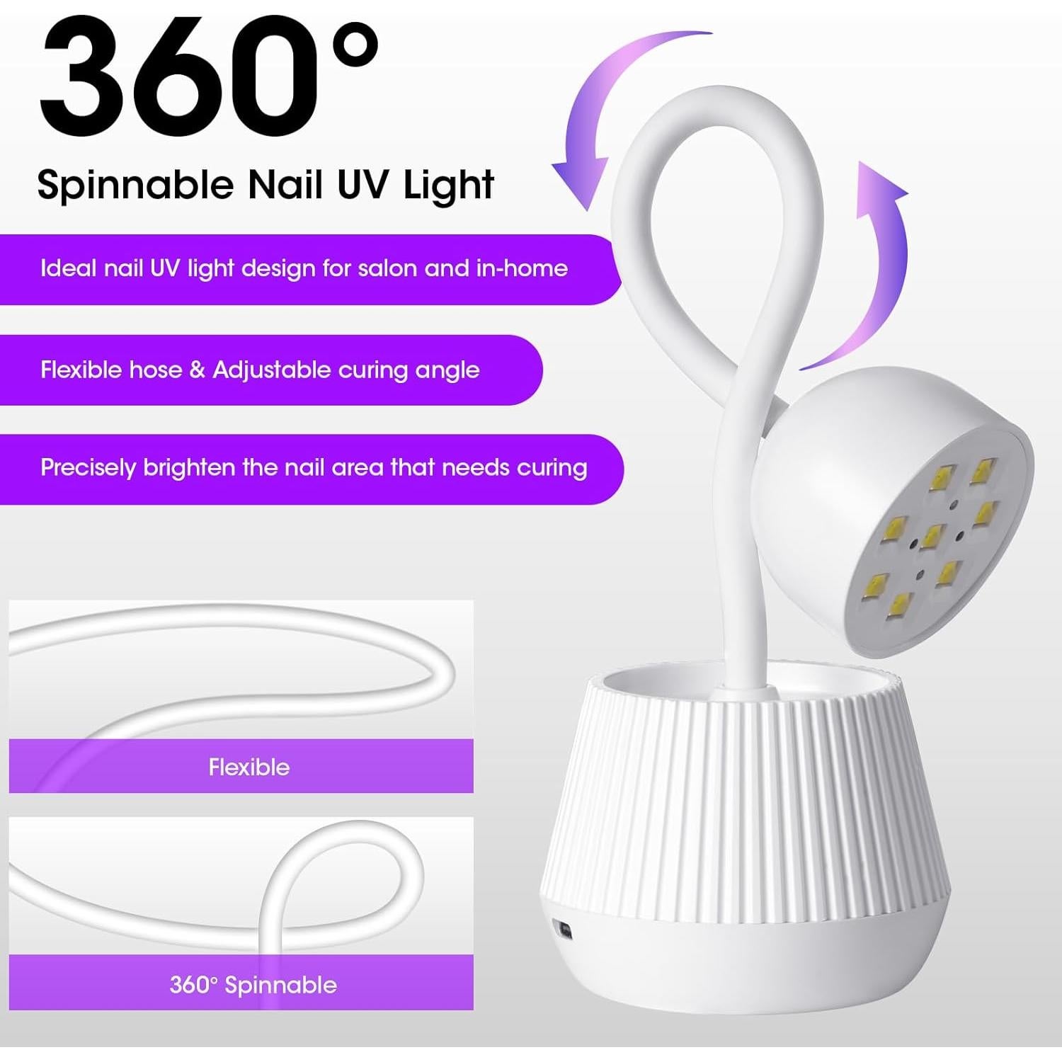 Lámpara UV Gellen 24W Inalámbrica para Uñas de Gel