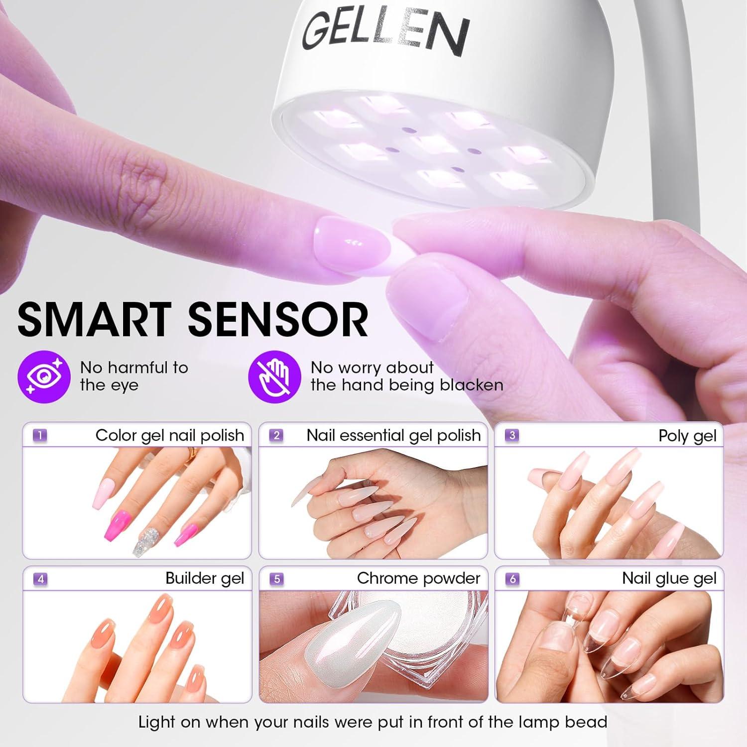 Lámpara UV Gellen 24W Inalámbrica para Uñas de Gel