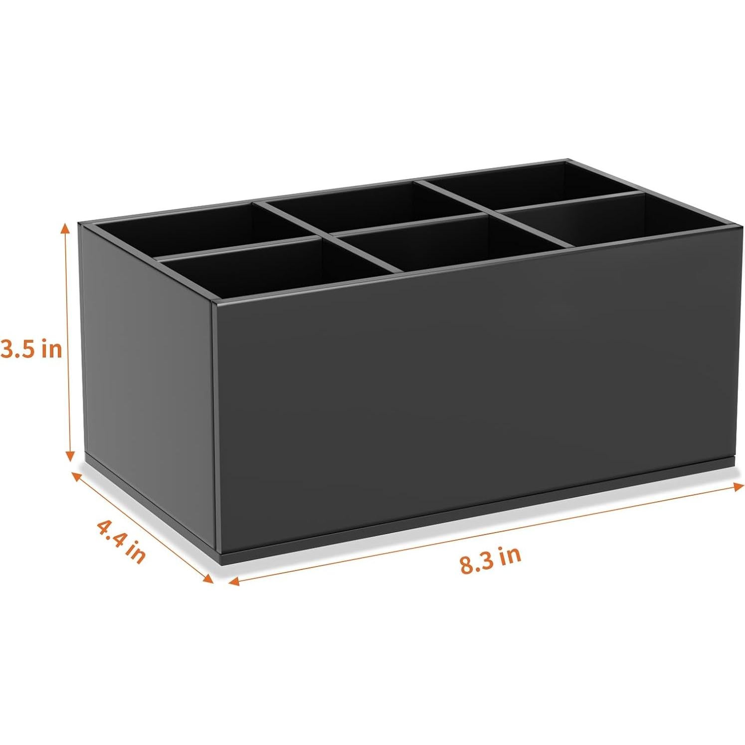 Organizador de Brochas de Maquillaje HIIMIEI Acrílico Negro 6 Bolsillos