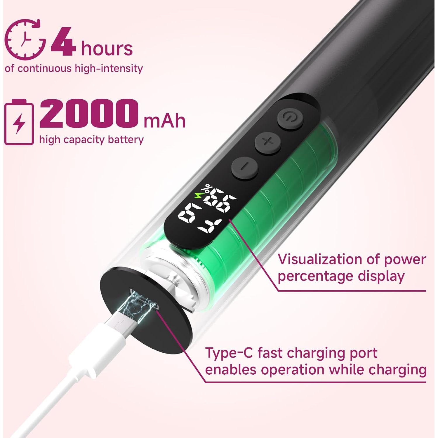 Removedor de Callos Eléctrico Dermave 2 en 1 Inalámbrico Gris