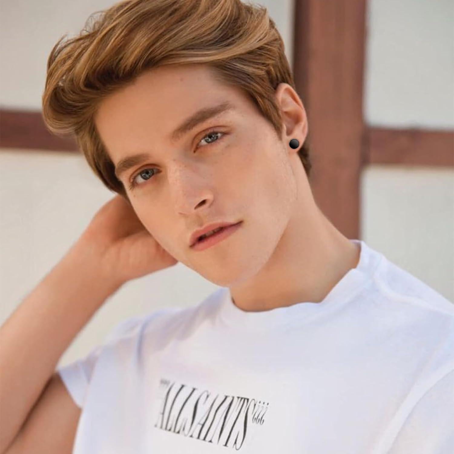 Pendientes Magnéticos Hipoalergénicos Trinckle 4 Pares Acero Inoxidable