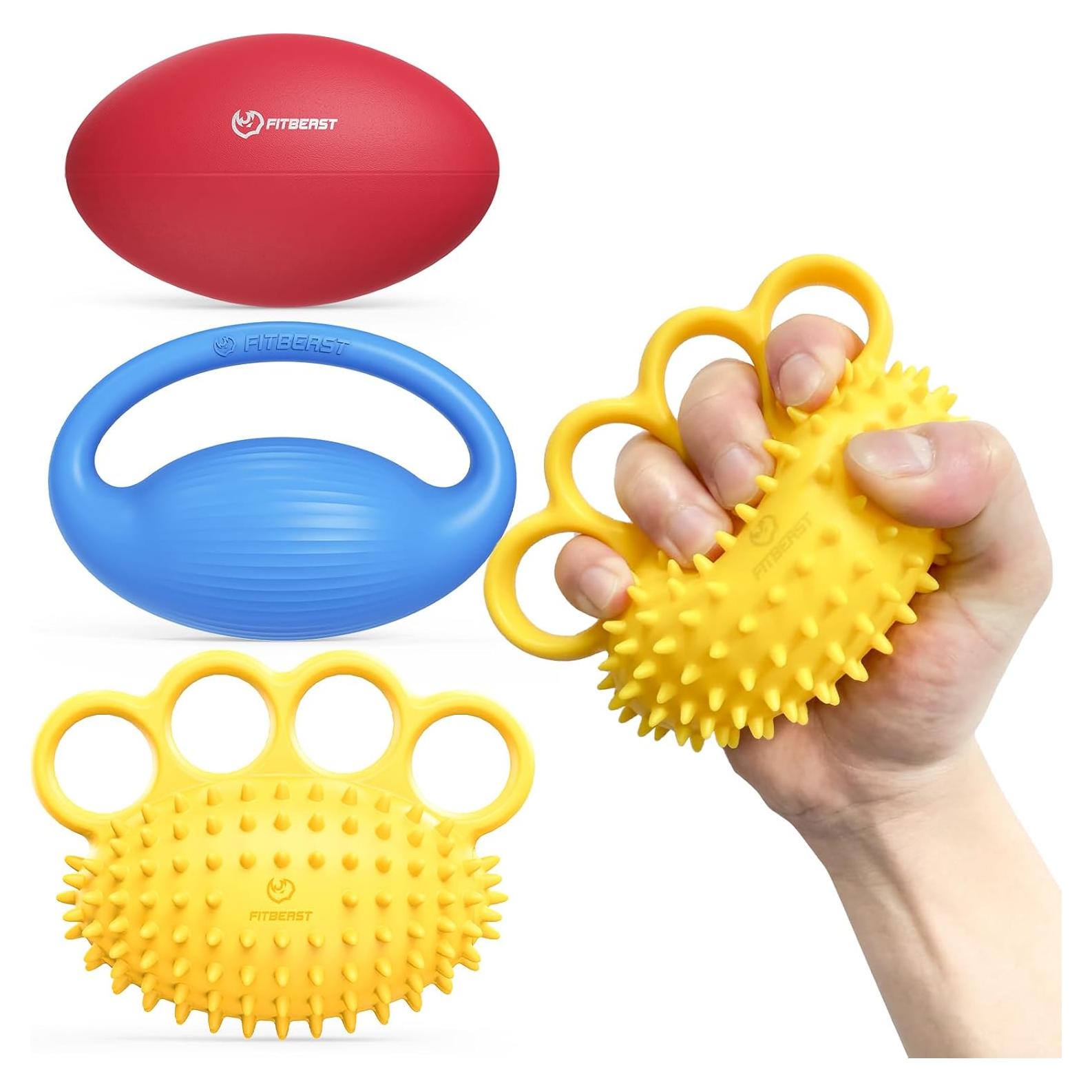 Juego de Pelotas de Ejercicio FitBeast - 3 Piezas para Mano