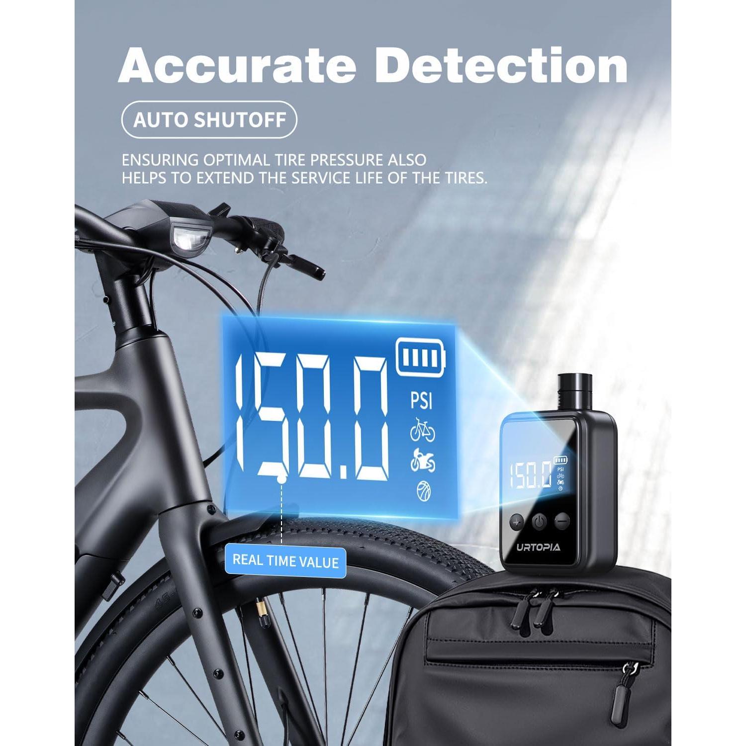 Bomba de Aire Eléctrica URTOPIA HW-125-5 150PSI Portátil