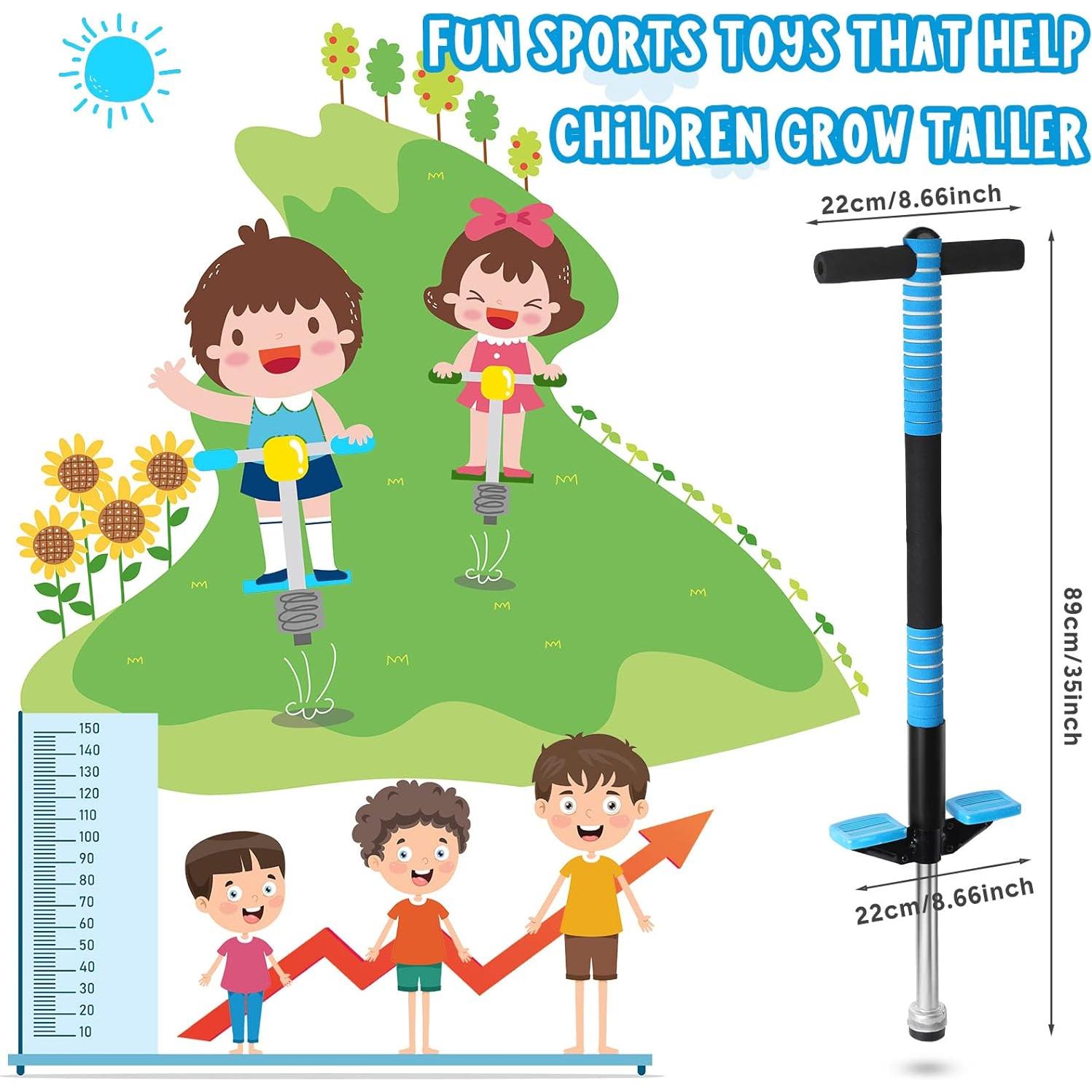 Pogo Stick Leitee para Niños 6+ Años 2 Pack Verde y Azul