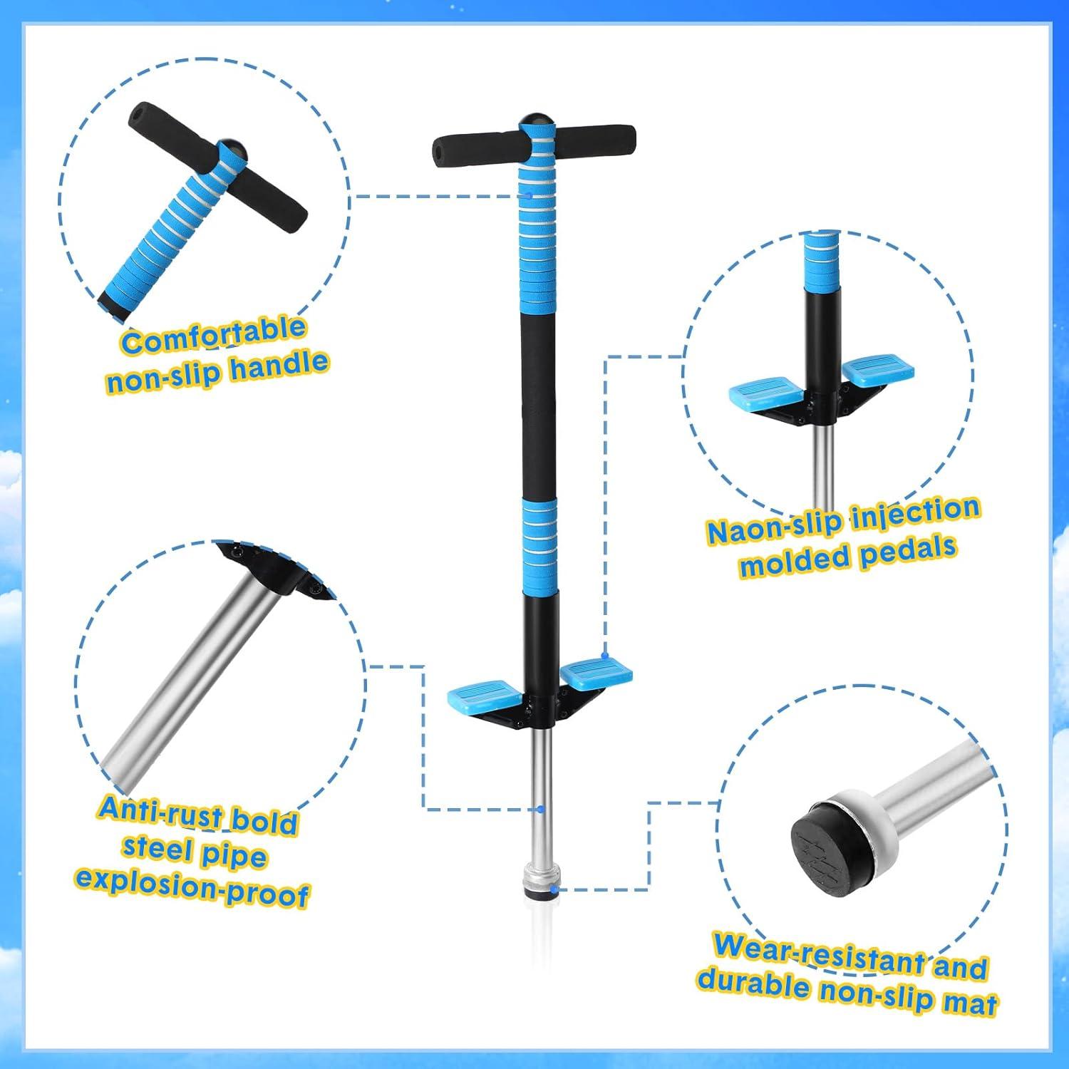 Pogo Stick Leitee para Niños 6+ Años 2 Pack Verde y Azul