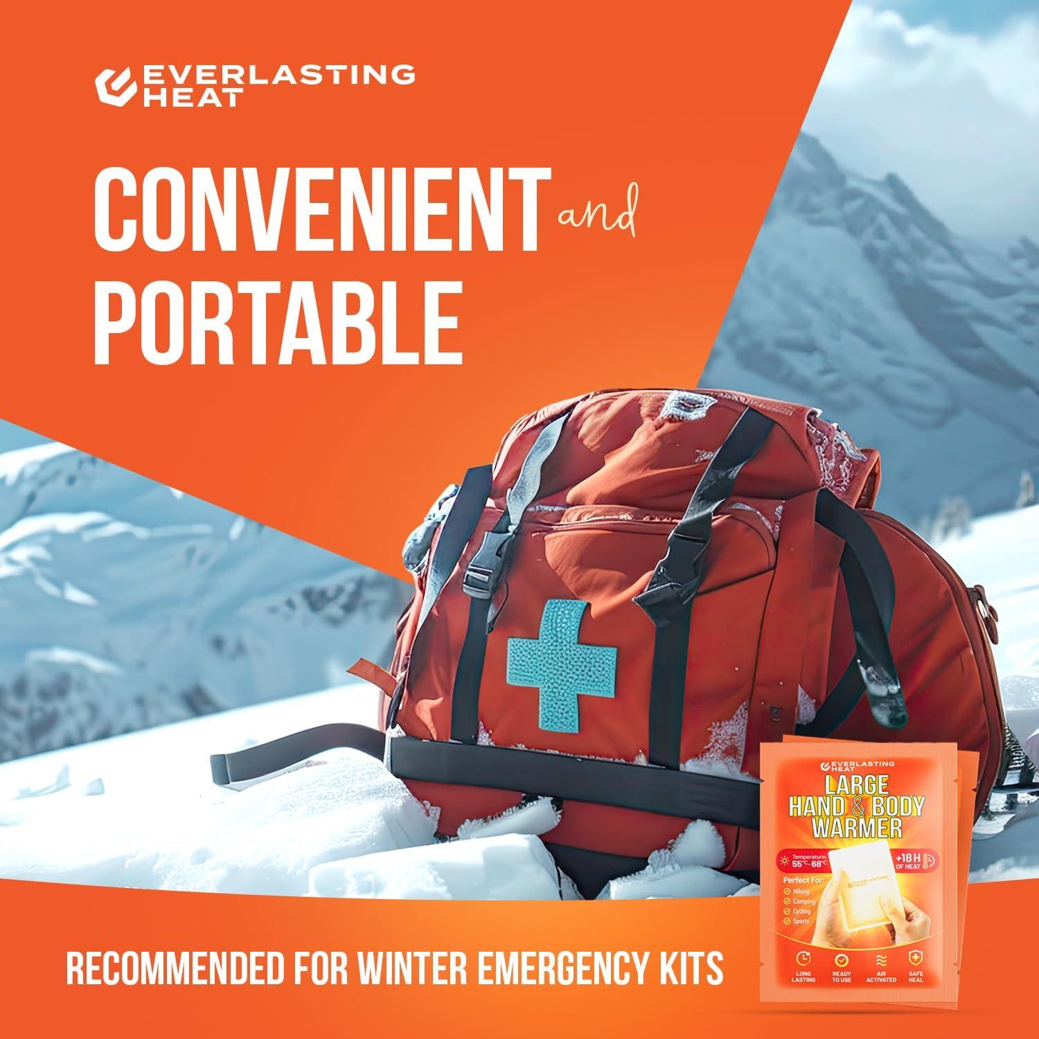 Calentadores de Manos y Cuerpo XL Calor Eterno 40 Paquetes