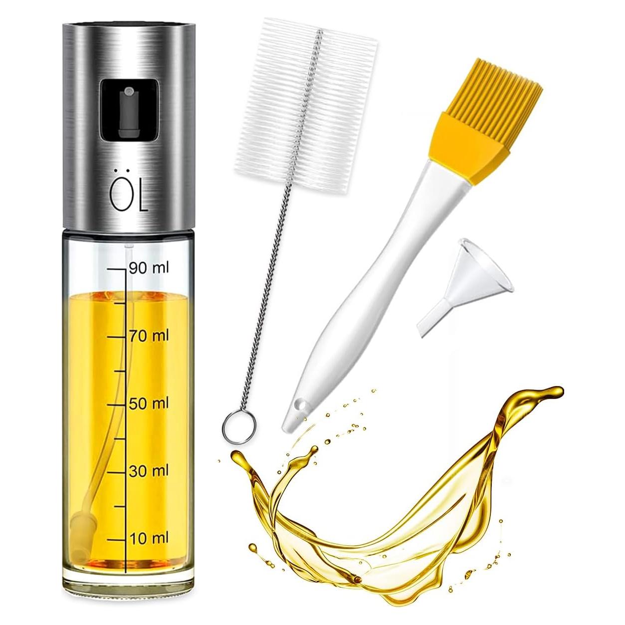 Rociador de Aceite Leaflai 100ml Vidrio A Prueba de Fugas