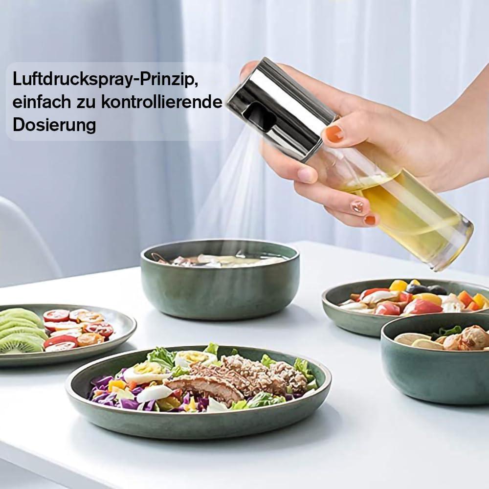 Rociador de Aceite Leaflai 100ml Vidrio A Prueba de Fugas