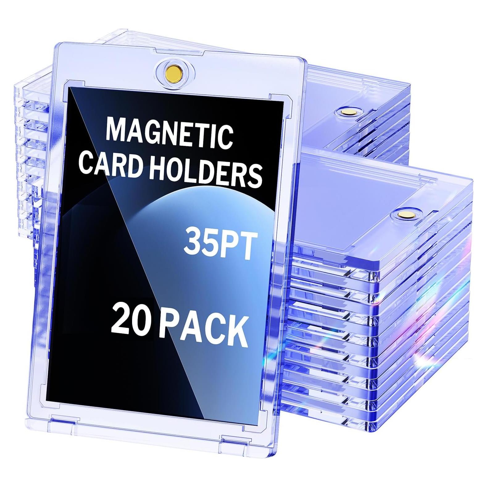 20 Soportes Magnéticos para Tarjetas 35pt YHIJF - Protección UV