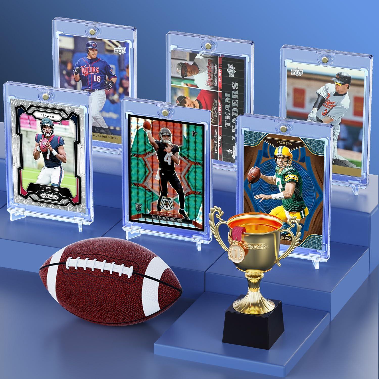 20 Soportes Magnéticos para Tarjetas 35pt YHIJF - Protección UV