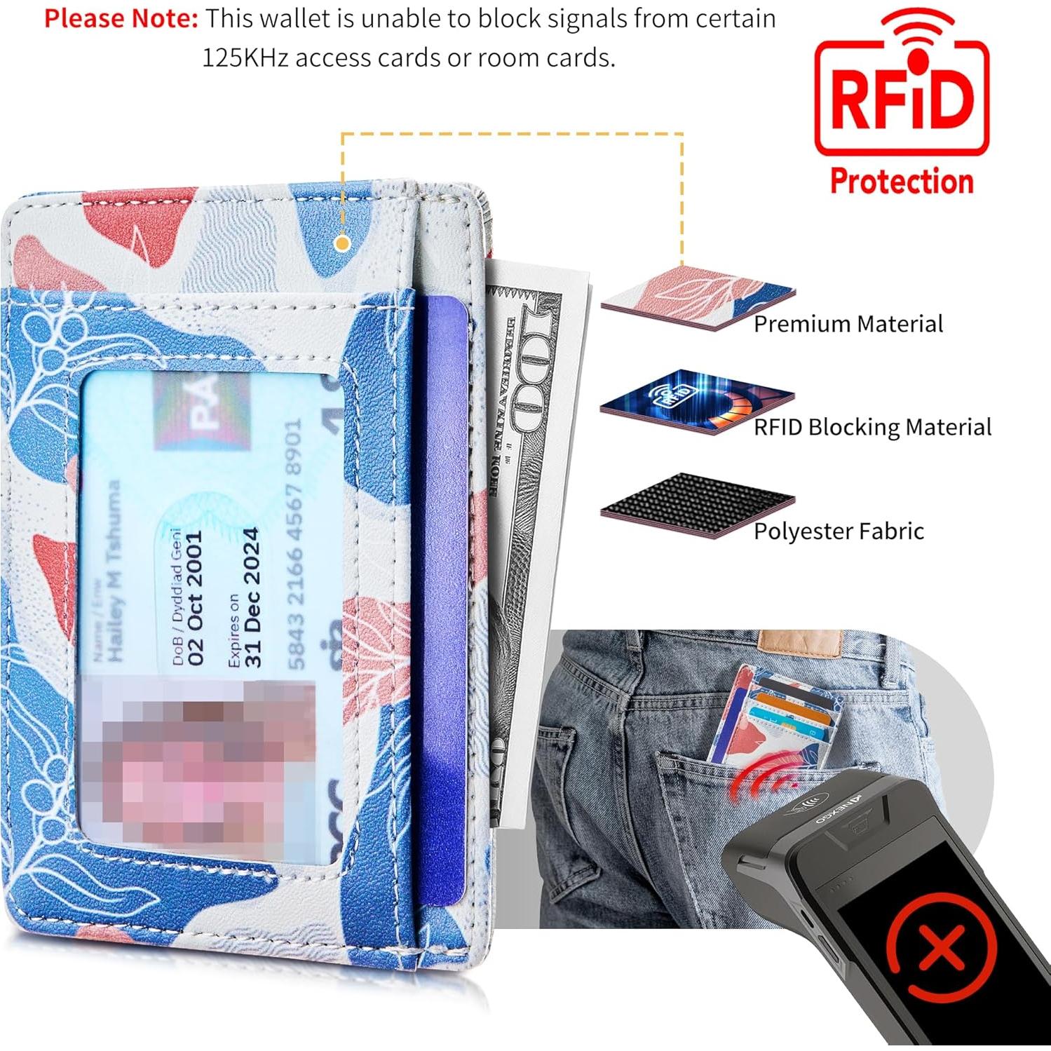 Billetera Minimalista de Cuero Travelambo con Bloqueo RFID