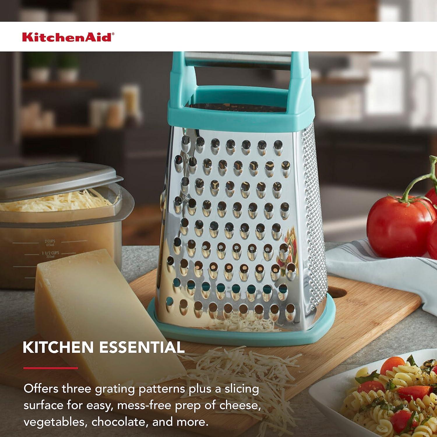 Rallador de caja KitchenAid 25.4 cm Acero Inoxidable Aqua