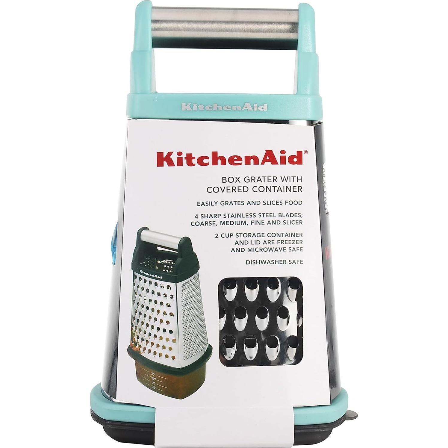 Rallador de caja KitchenAid 25.4 cm Acero Inoxidable Aqua
