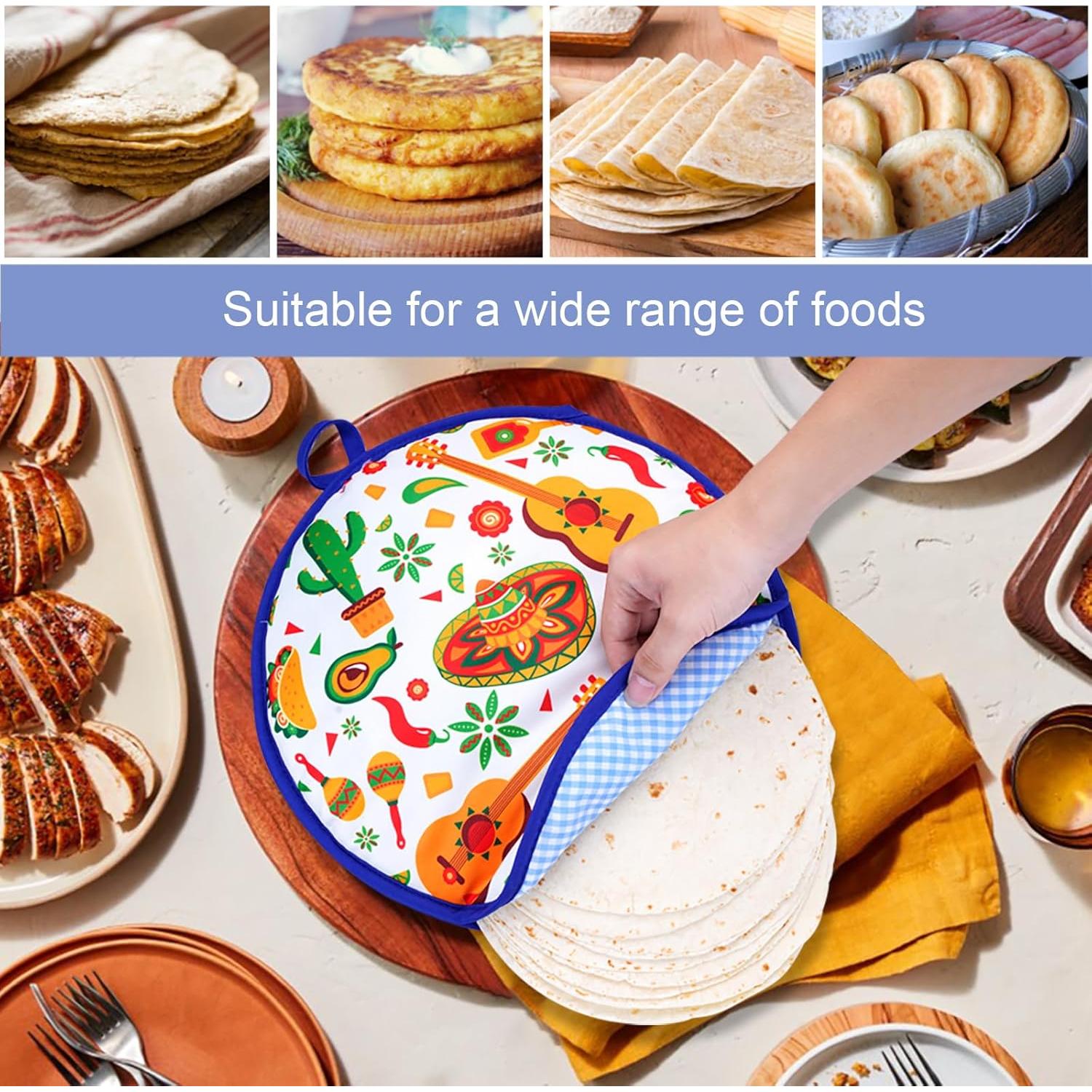 Calentador de Tortillas Eichzer 30 cm 2 Pcs Aislante Microondas