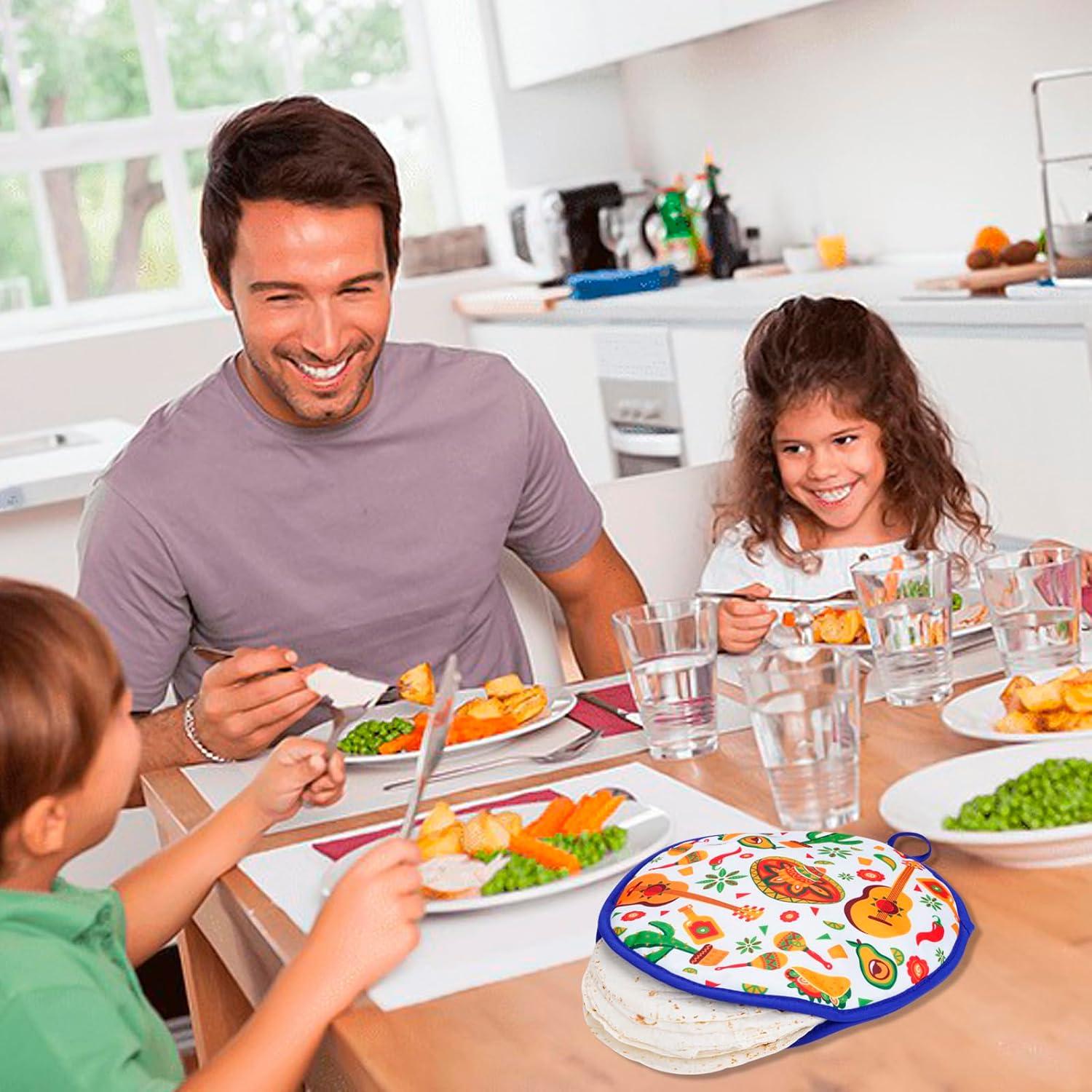 Calentador de Tortillas Eichzer 30 cm 2 Pcs Aislante Microondas