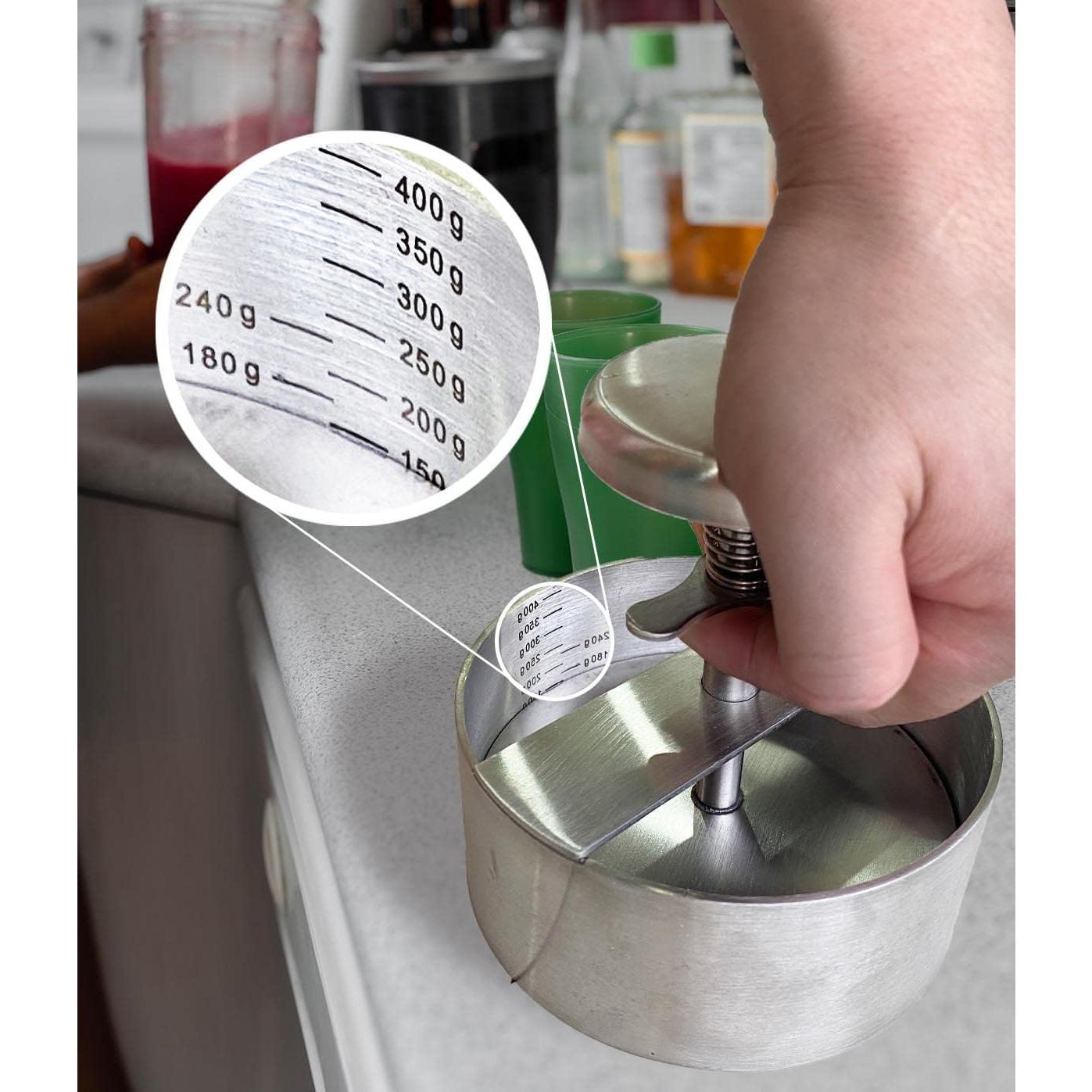 Prensa de Hamburguesas Ajustable Acero Inoxidable 304