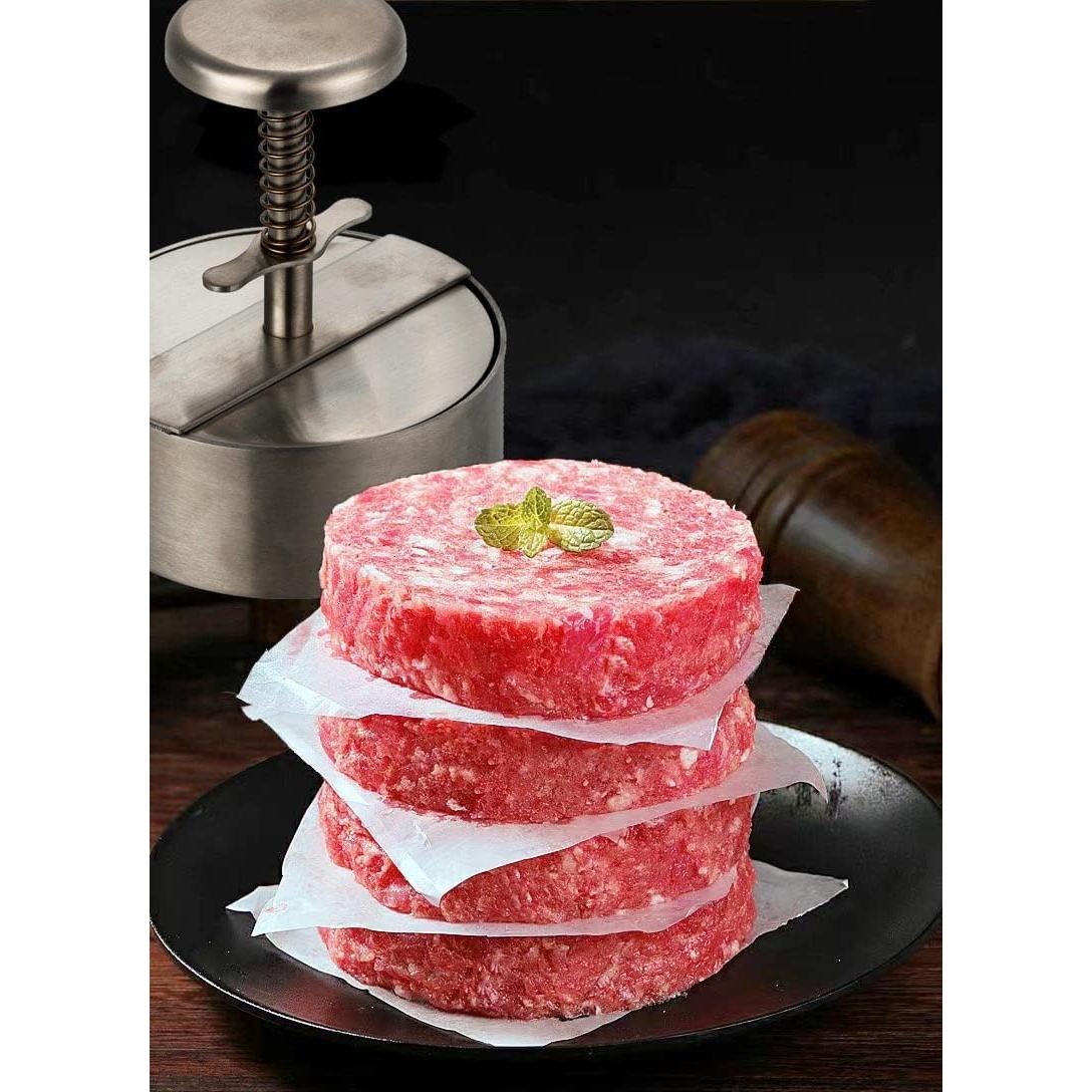 Prensa de Hamburguesas Ajustable Acero Inoxidable 304