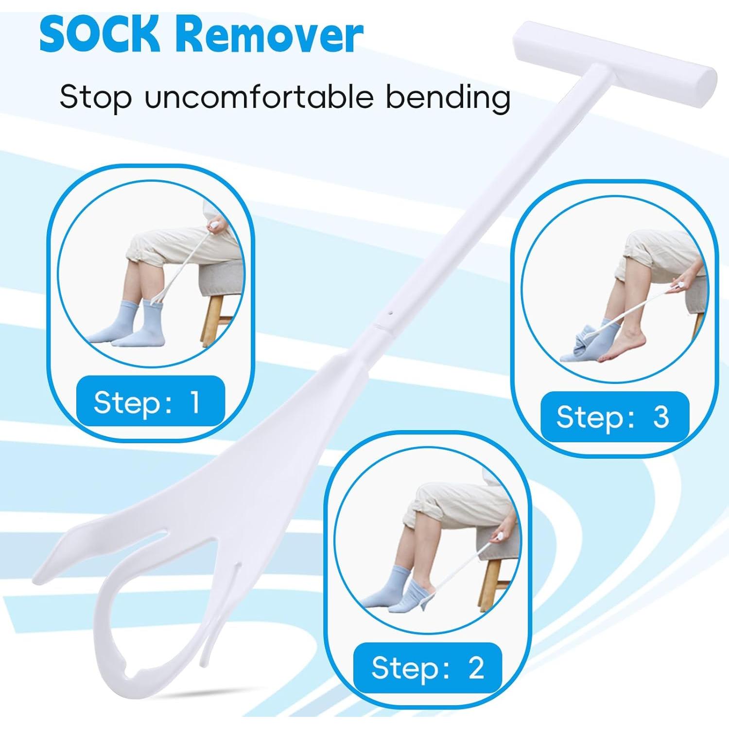 Kit de Ayuda para Calcetines Yitobecka 2 Piezas Gris