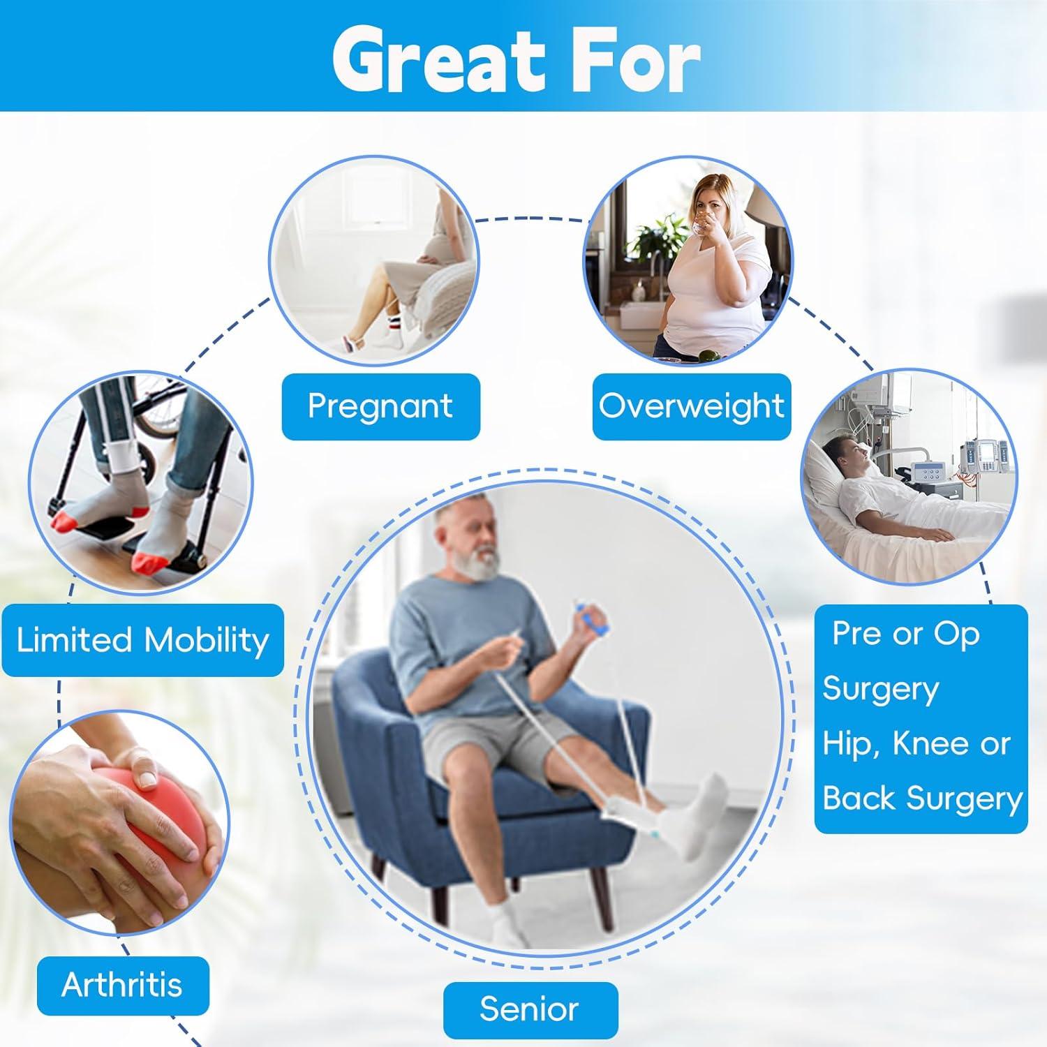 Kit de Ayuda para Calcetines Yitobecka 2 Piezas Gris