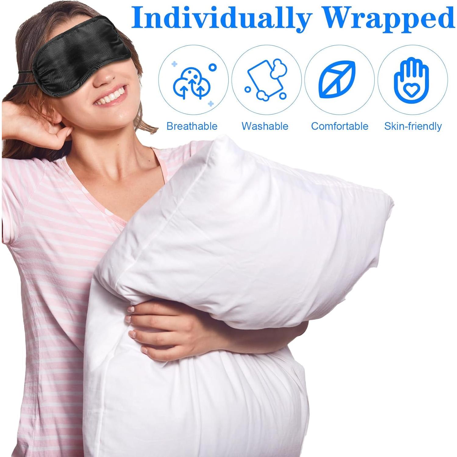 Máscaras para dormir 12 PCS WY LIGHTING suaves y ajustables