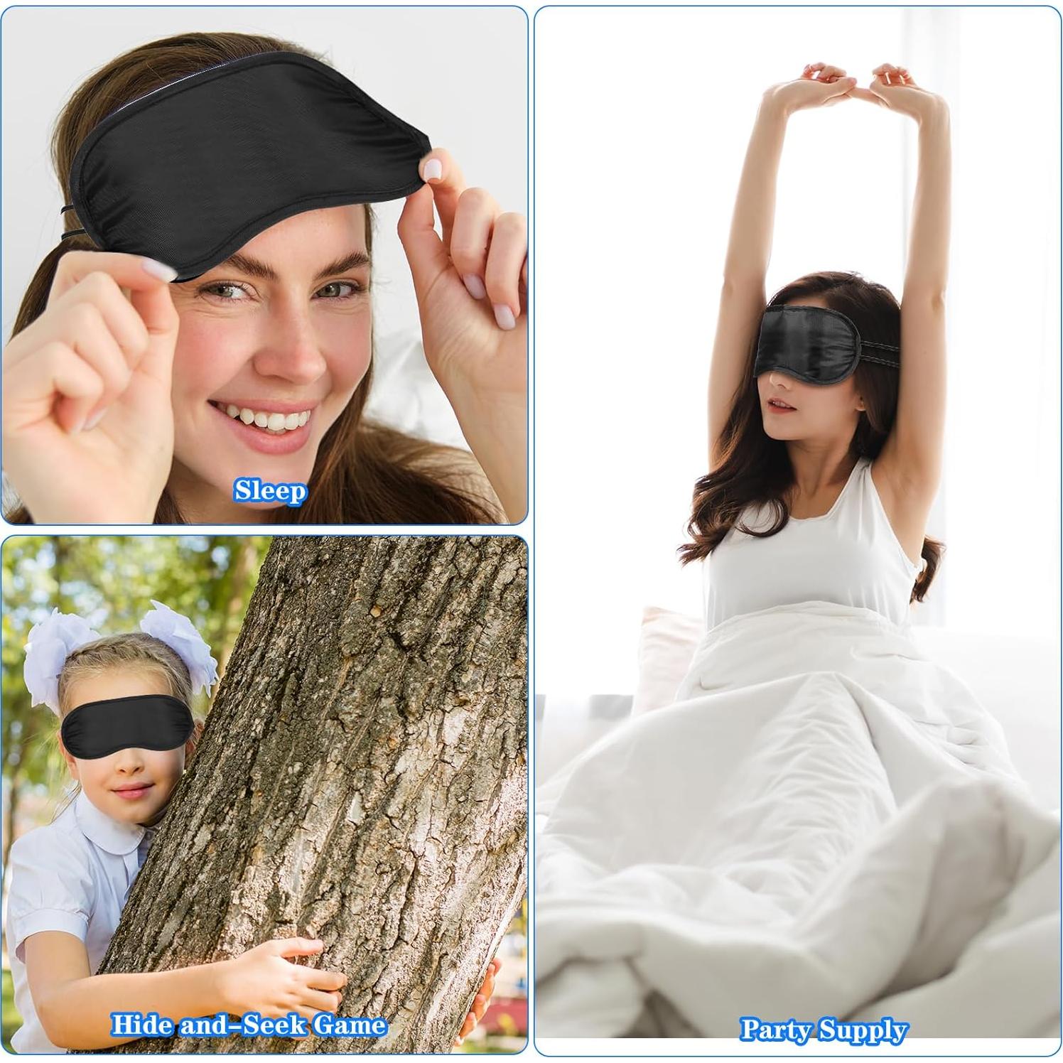 Máscaras para dormir 12 PCS WY LIGHTING suaves y ajustables