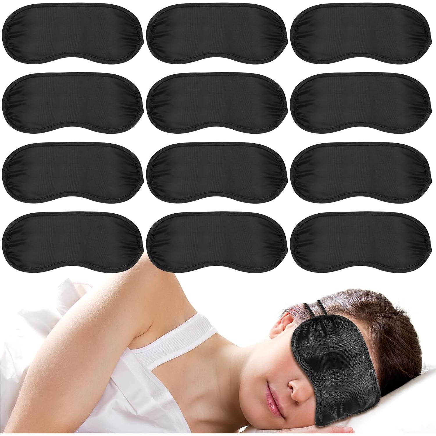 Máscaras para dormir 12 PCS WY LIGHTING suaves y ajustables