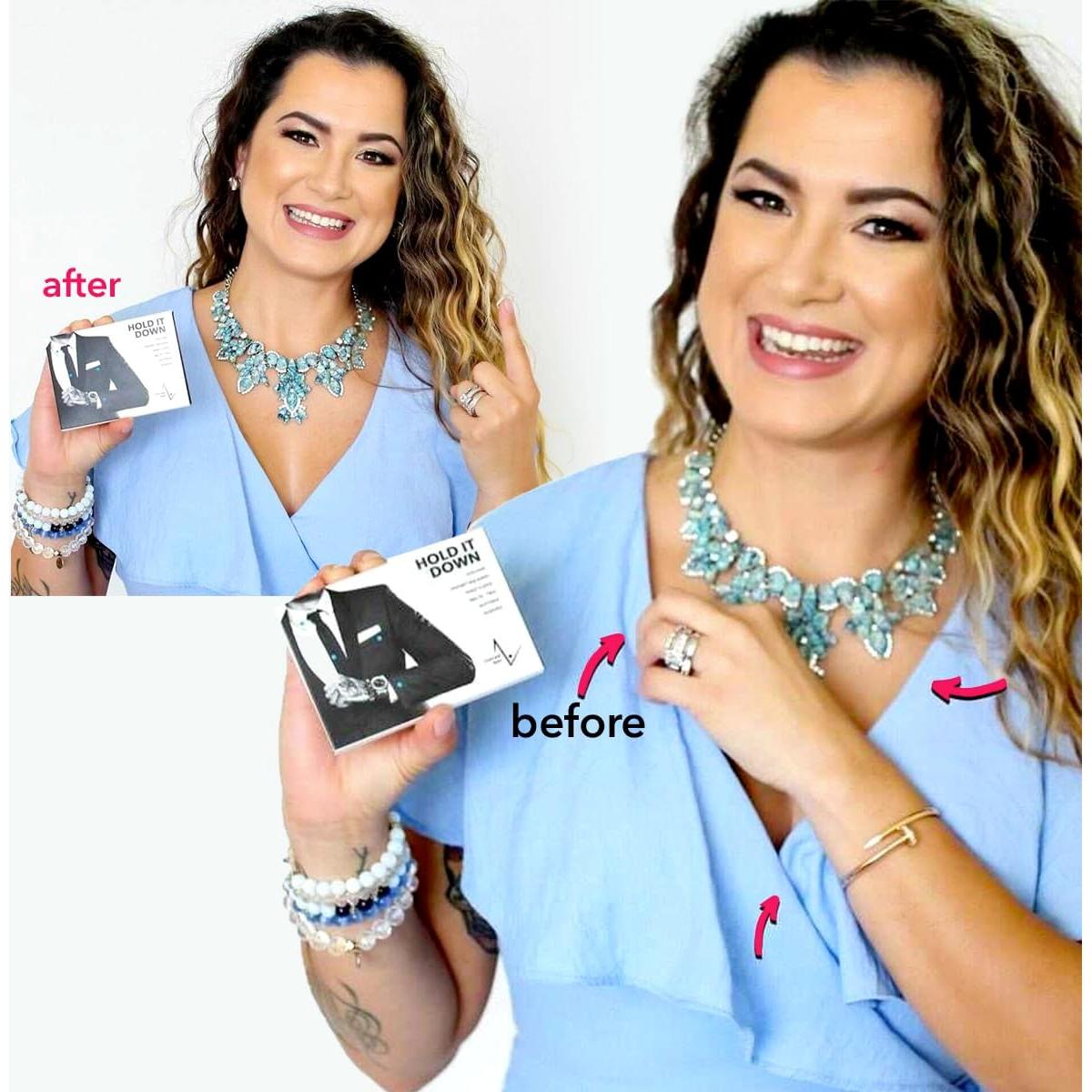 Collar Dots Sujetadores de Cuello para Camisas y Polos - 48 Unidades