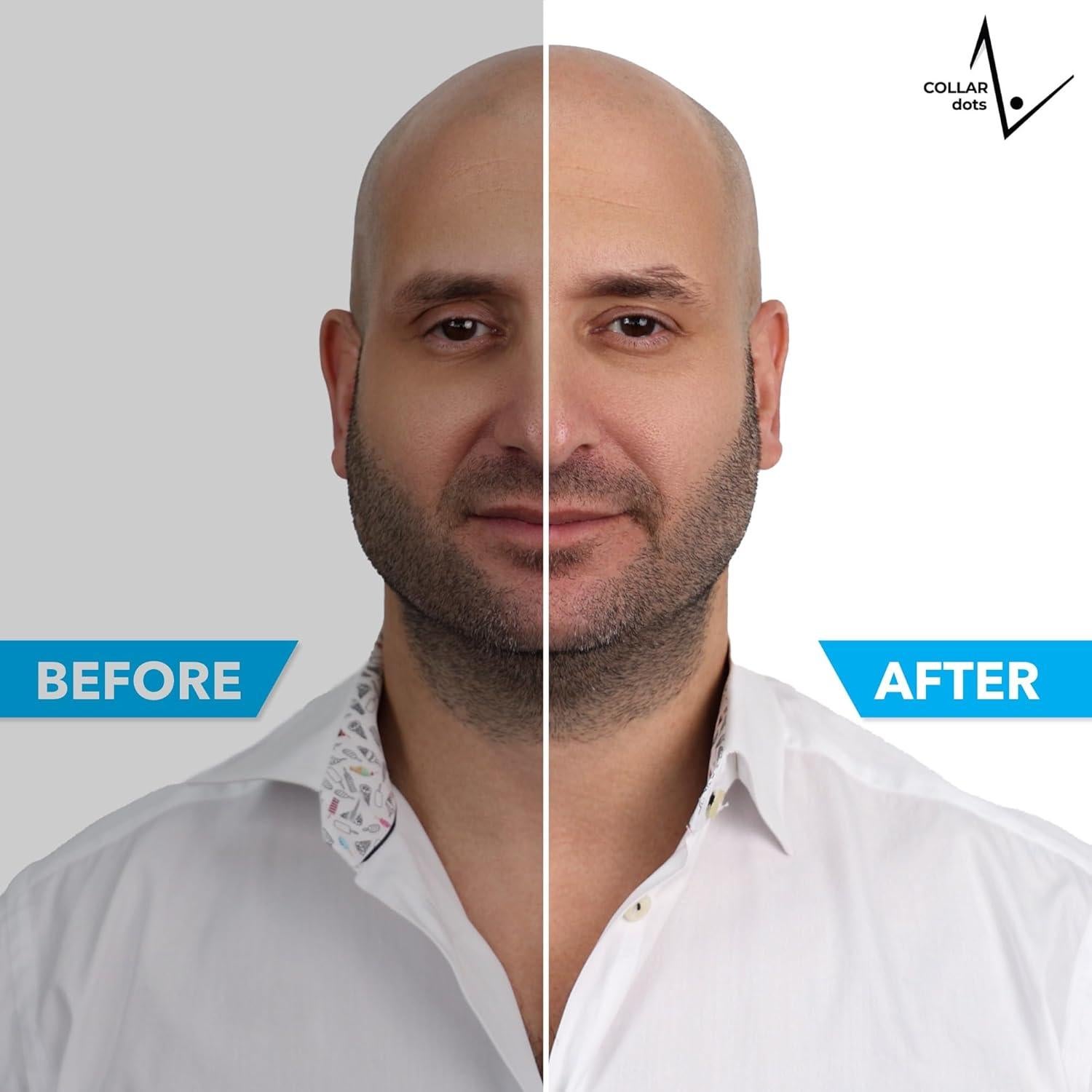 Collar Dots Sujetadores de Cuello para Camisas y Polos - 48 Unidades