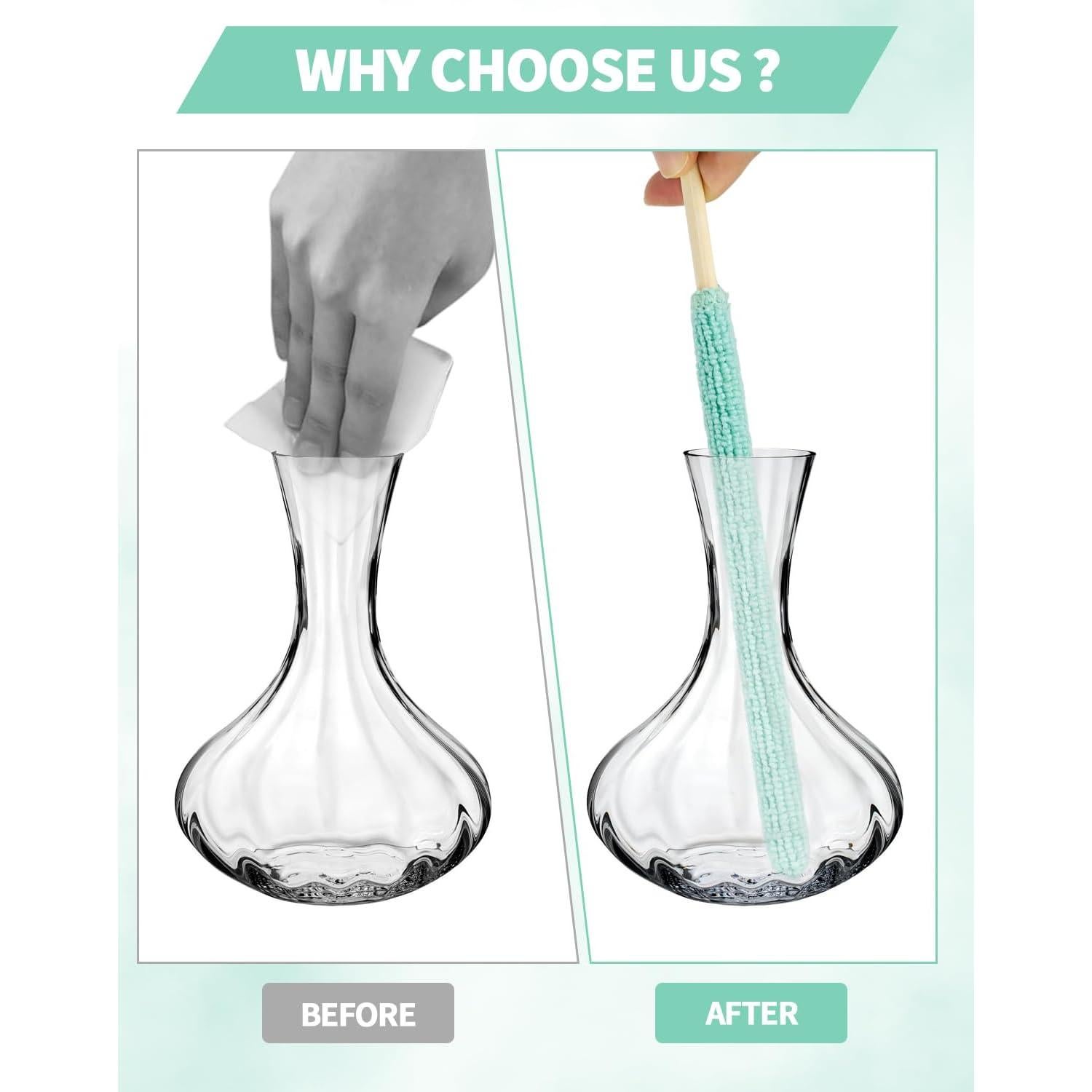 Juego de 11 Palos de Limpieza de Microfibra Aecsze - Multicolor