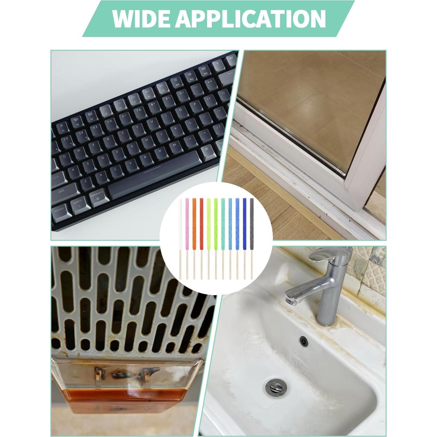 Juego de 11 Palos de Limpieza de Microfibra Aecsze - Multicolor