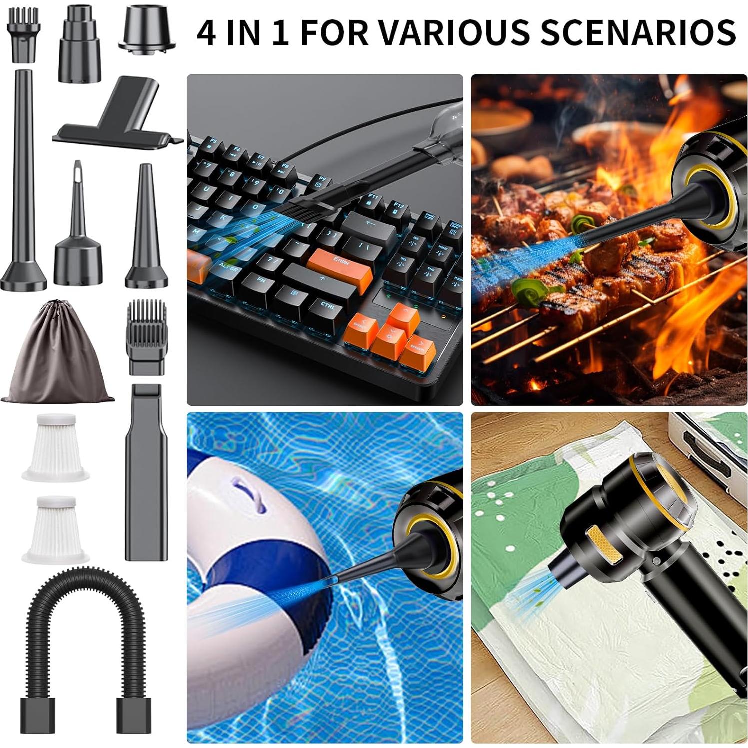 Aspiradora Portátil WINWEND VC-6688 22000PA Inalámbrica 4 en 1