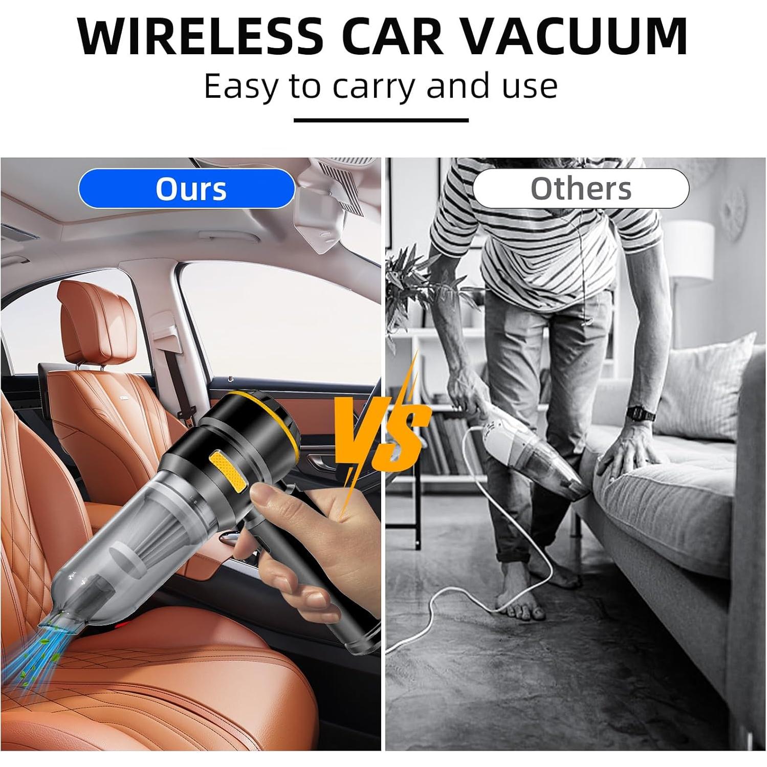 Aspiradora Portátil WINWEND VC-6688 22000PA Inalámbrica 4 en 1