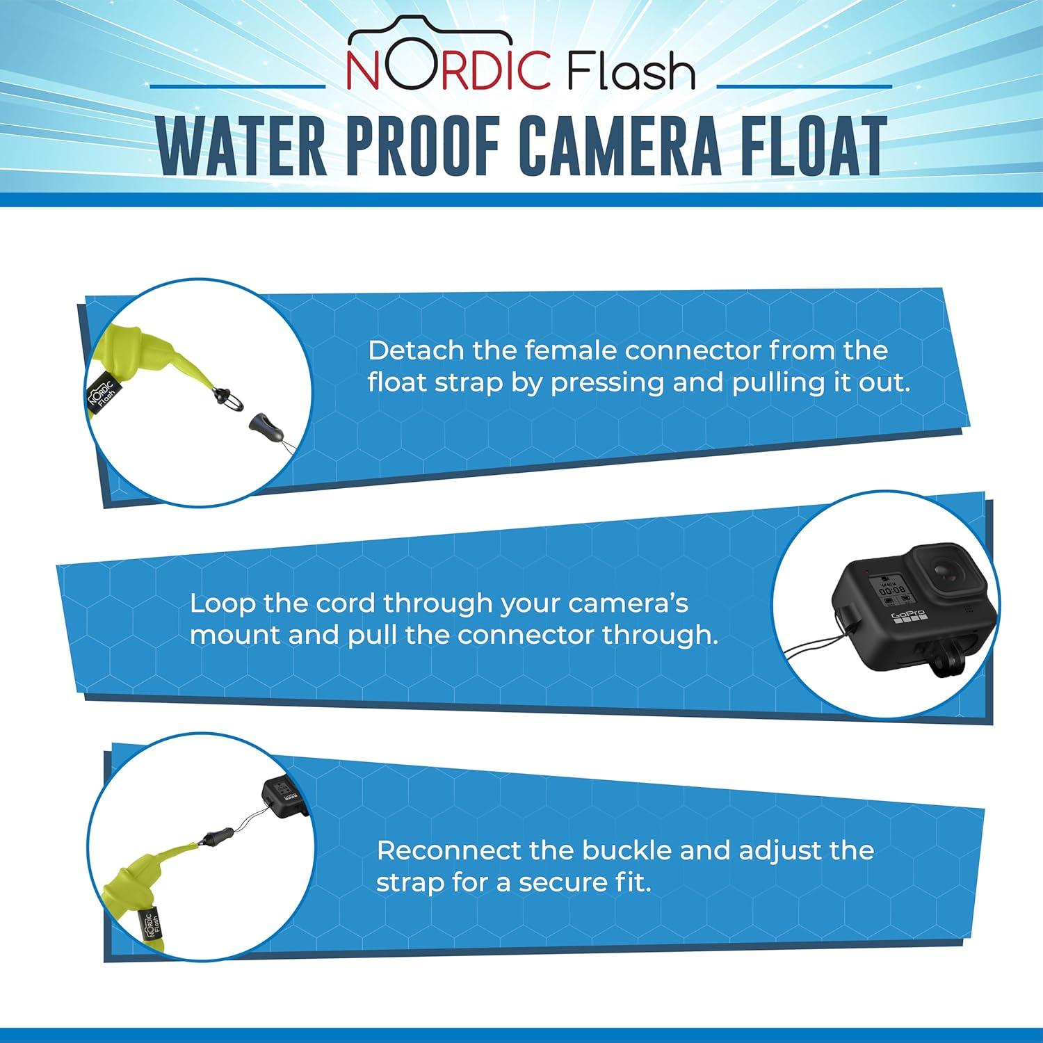 Correa Flotante Impermeable para GoPro y Cámaras de Acción