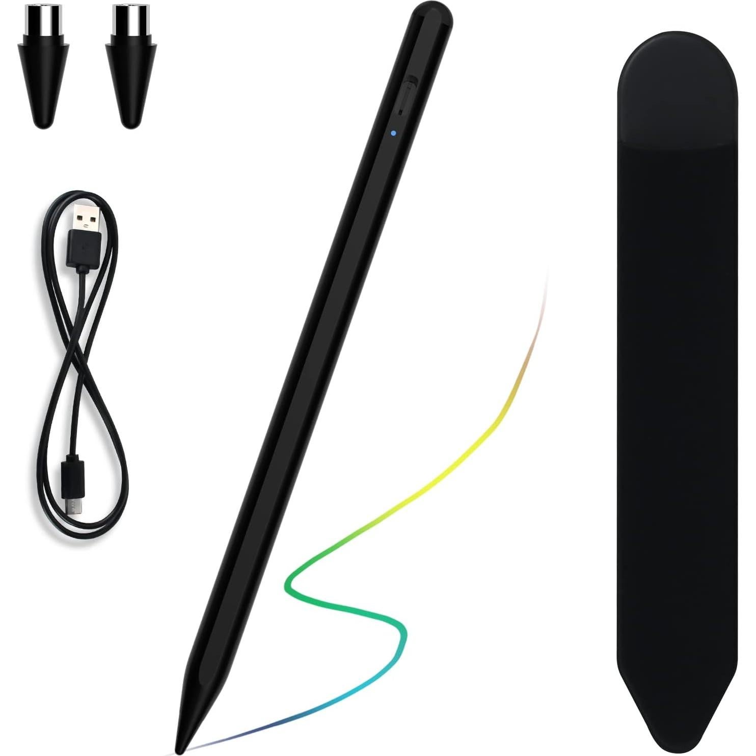 Stylus Pen for iOS&Android Touch Screens, Active Pencil for Samsung, Smart Digital Stylus Pens for Lenovo/Huawei/Vivo/Mi and Other Tablets, iPhone/Samsung/Google Pixel Smart Phones Drawing&Writing