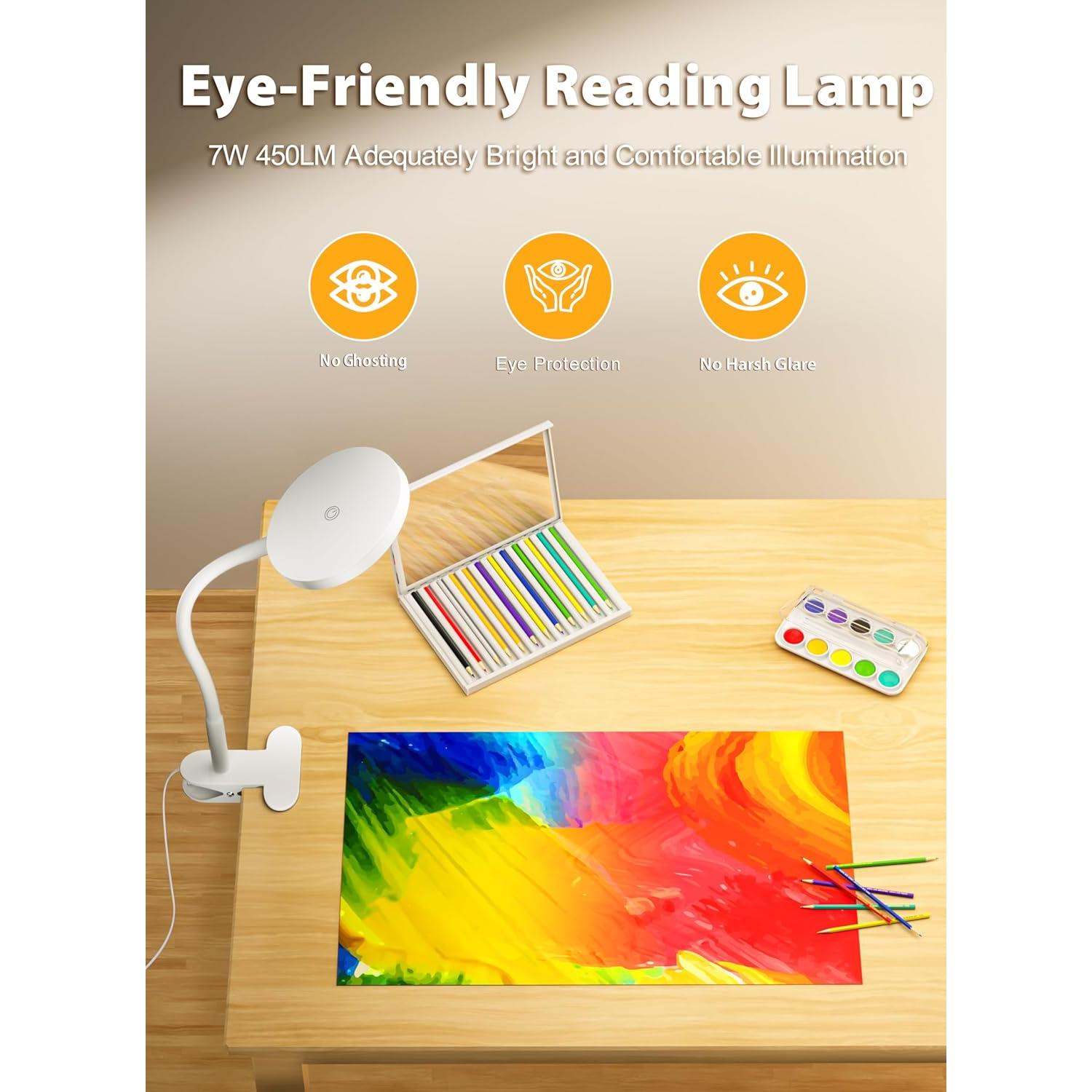 Lámpara de Clip LED Deeloop CL-HT6102C-W 450LM Regulable