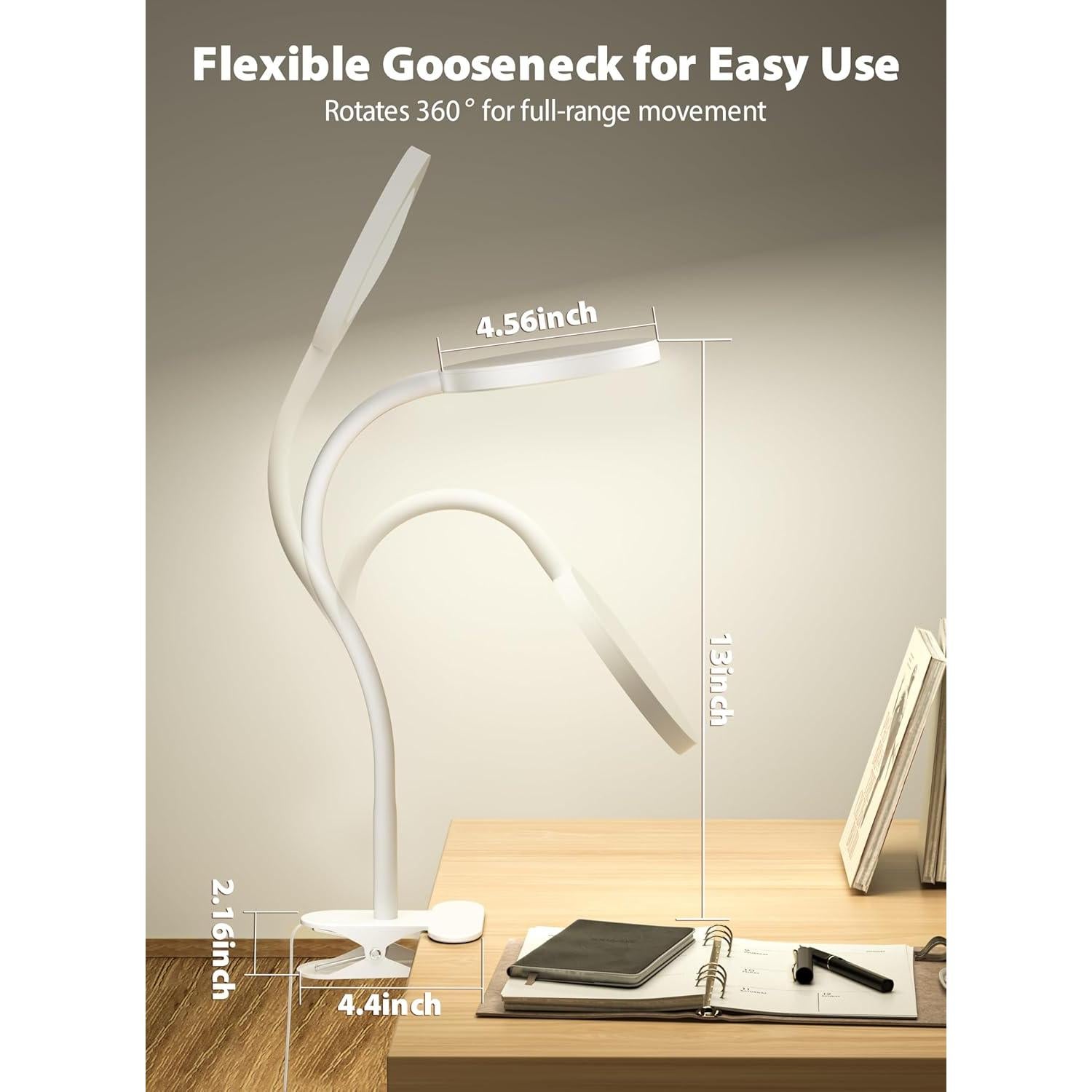 Lámpara de Clip LED Deeloop CL-HT6102C-W 450LM Regulable