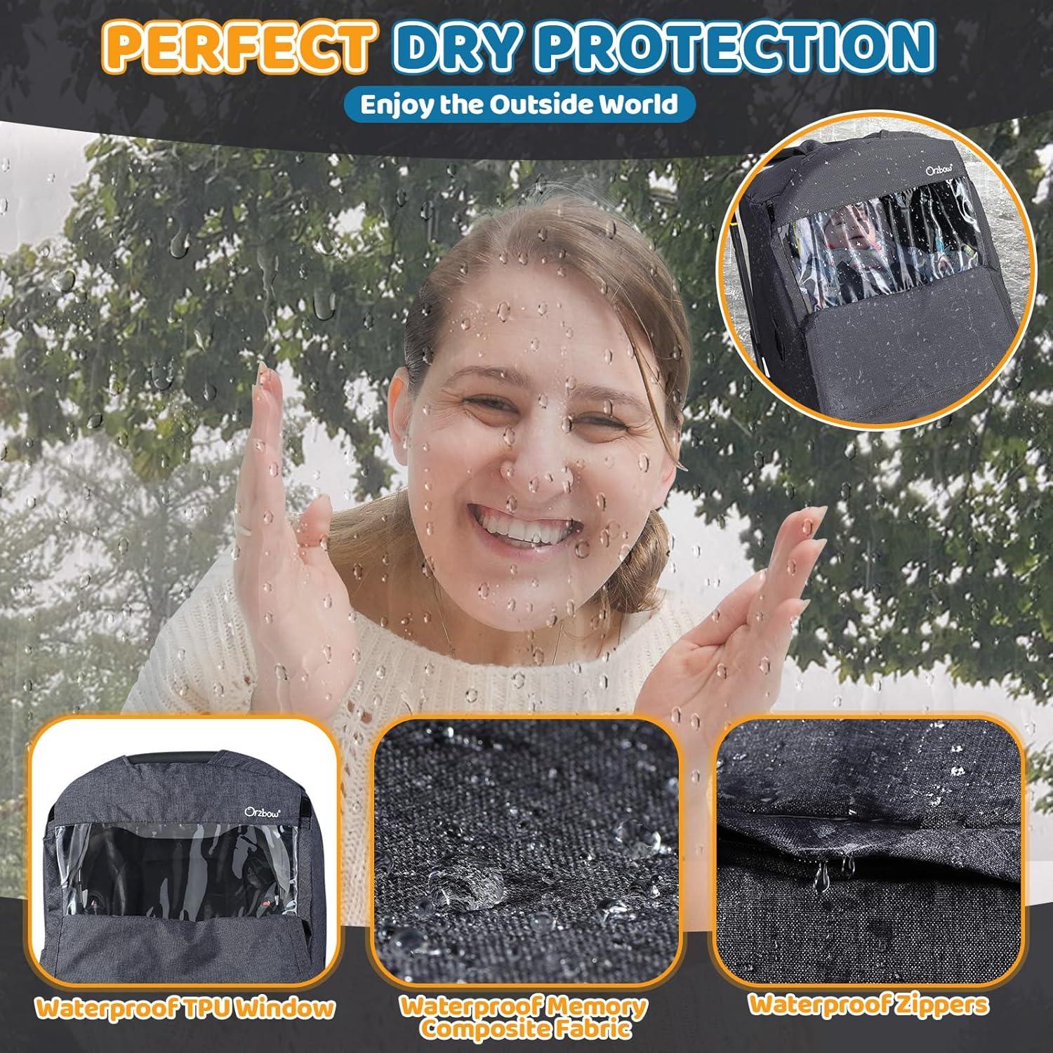 Cubierta Impermeable para Asiento de Coche Bebé Gris