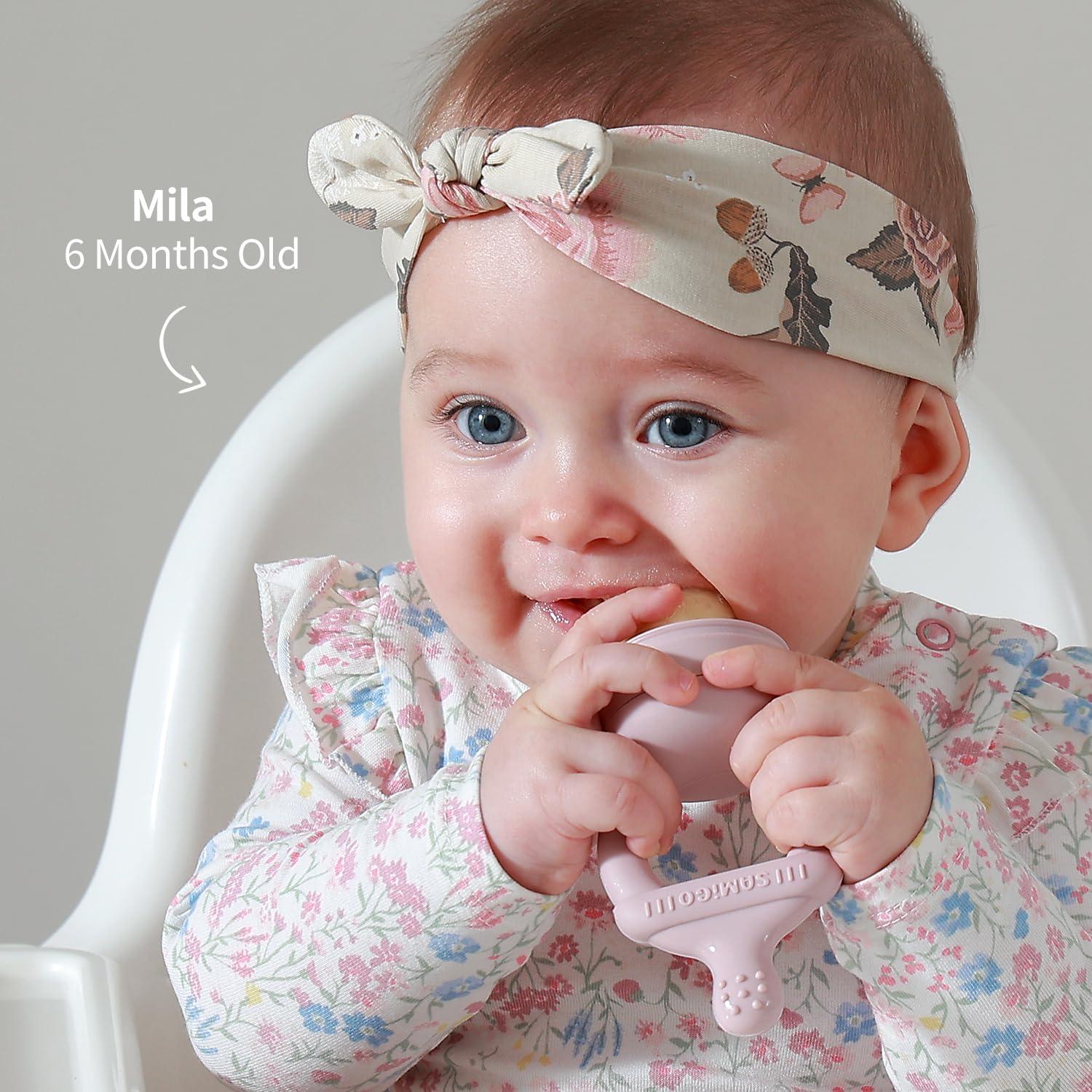 Conjunto Alimentador de Frutas y Popsicle SAMiGO - Silicona Grado Alimenticio