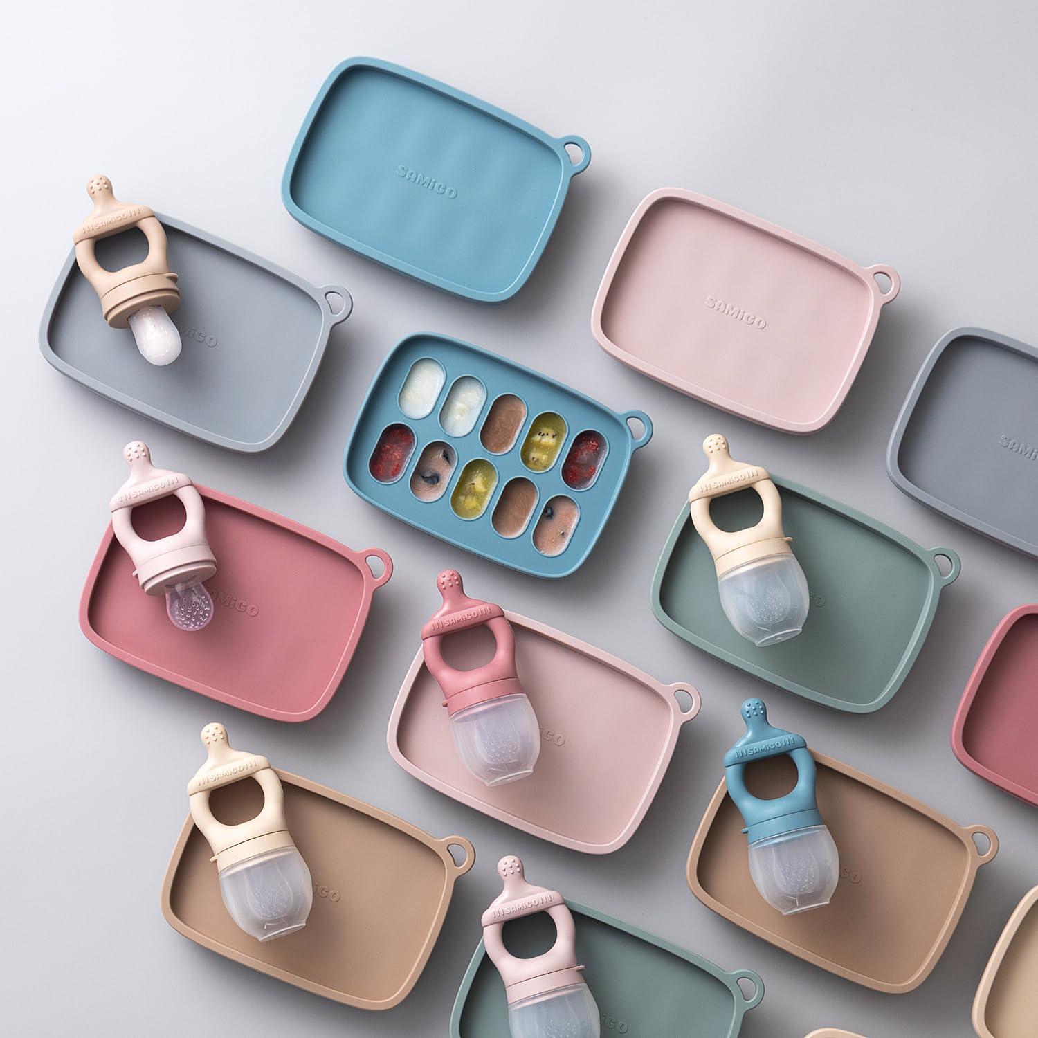 Conjunto Alimentador de Frutas y Popsicle SAMiGO - Silicona Grado Alimenticio