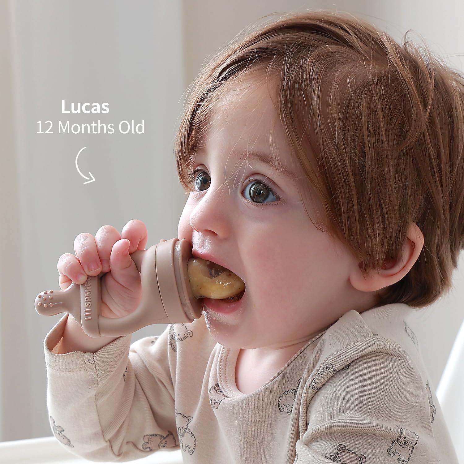 Conjunto Alimentador de Frutas y Popsicle SAMiGO - Silicona Grado Alimenticio