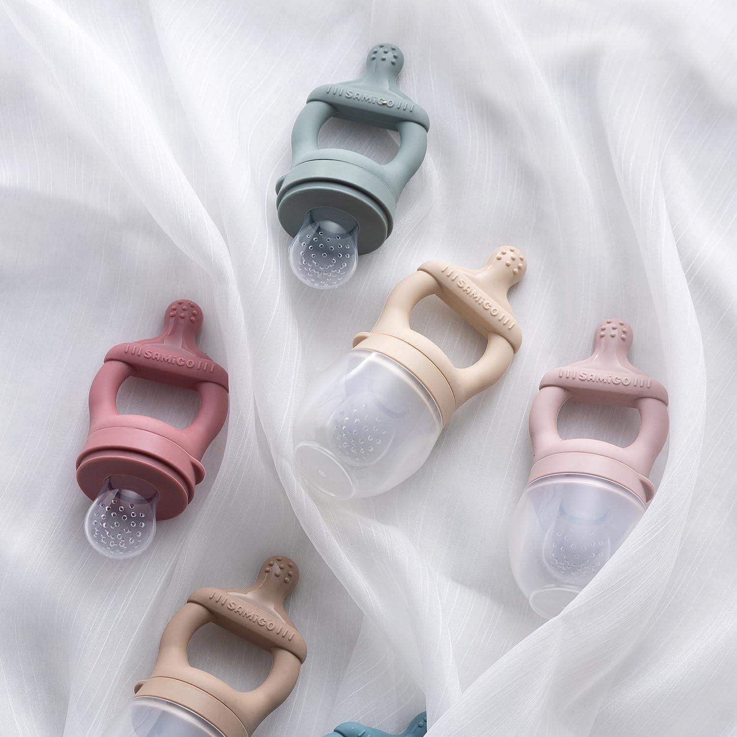 Conjunto Alimentador de Frutas y Popsicle SAMiGO - Silicona Grado Alimenticio