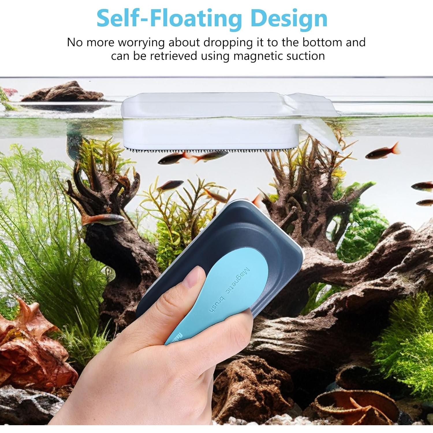 Limpiador Magnético de Acuario Fishkeeper con Raspadores