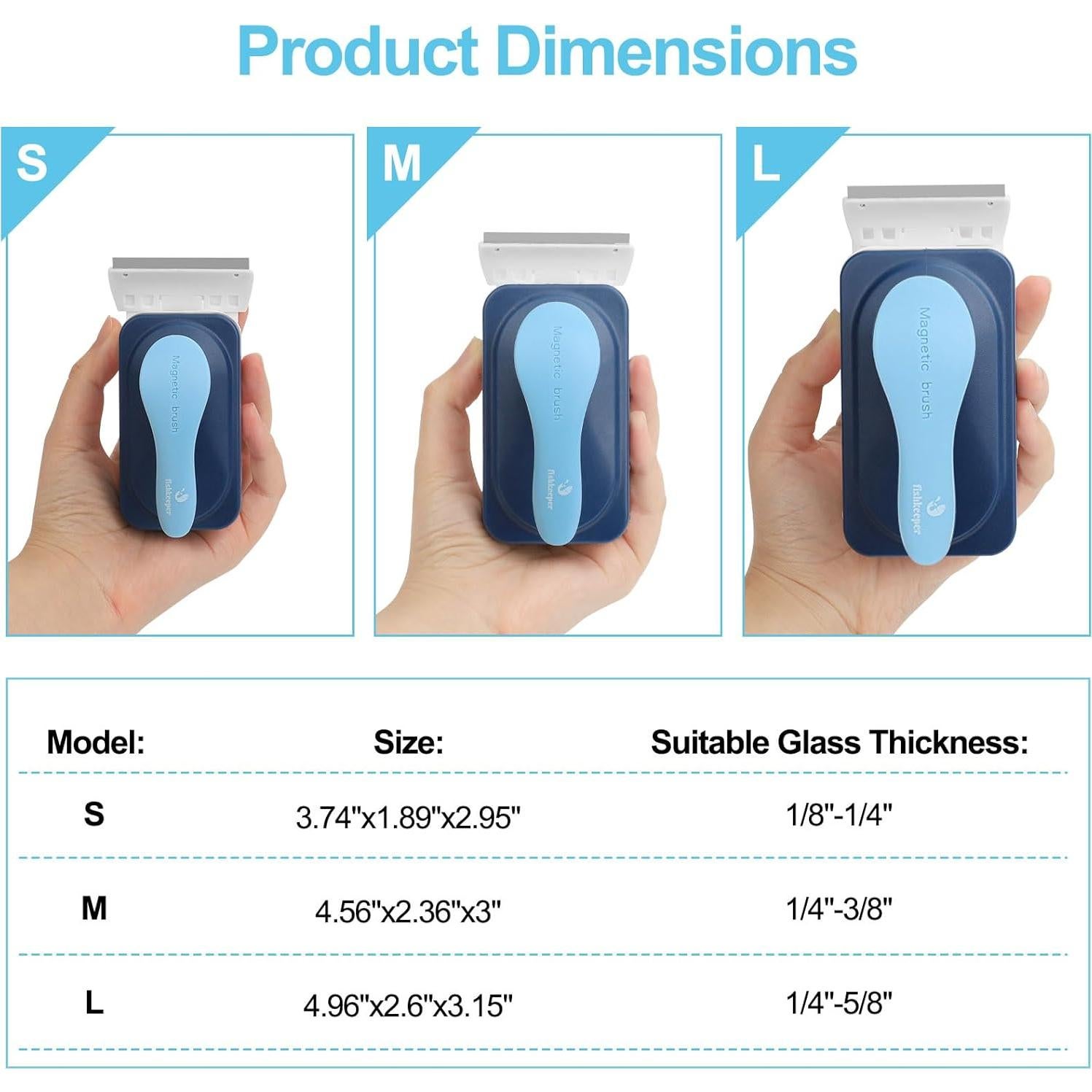 Limpiador Magnético de Acuario Fishkeeper con Raspadores