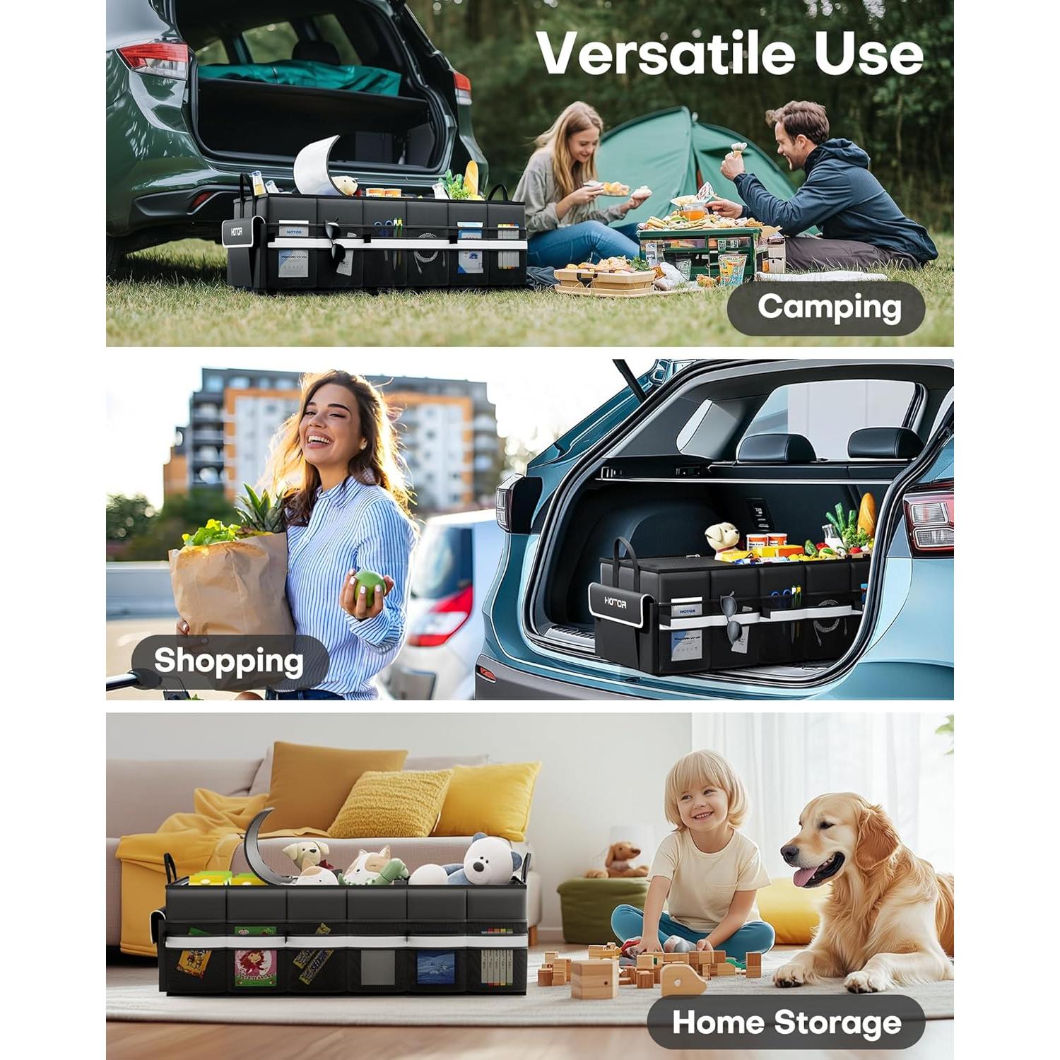 Organizador de Maletero HOTOR US11082 - 69L Plegable Negro