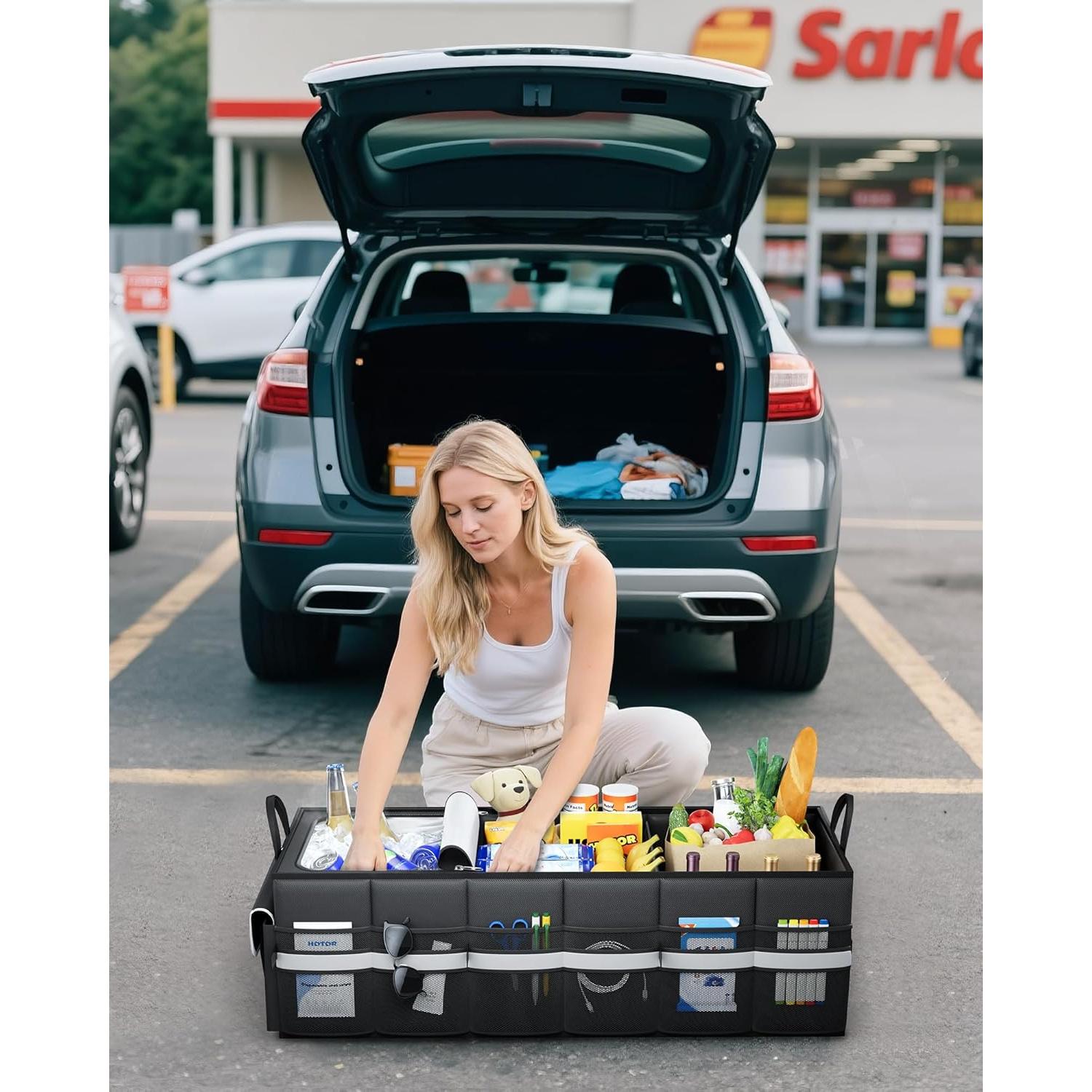 Organizador de Maletero HOTOR US11082 - 69L Plegable Negro