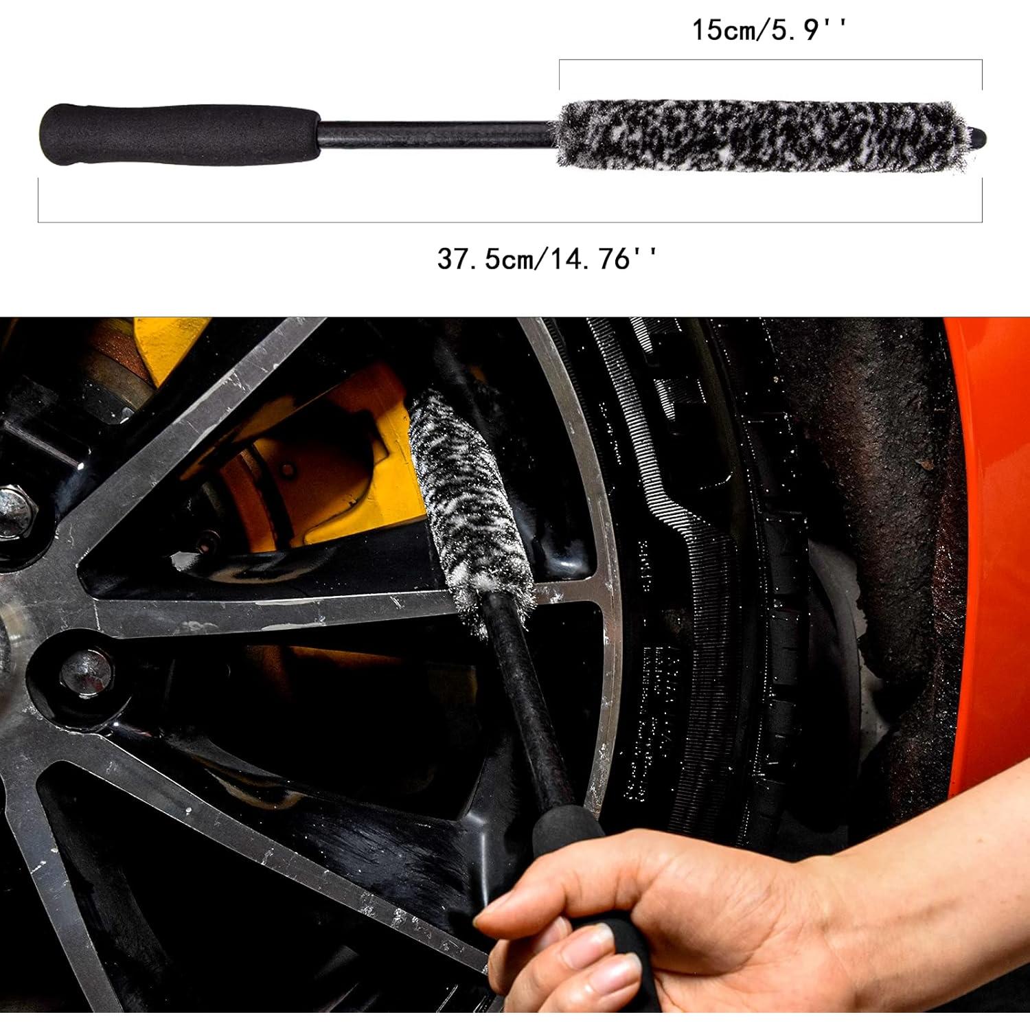 Kit de Cepillos para Llantas bzczh - 3 Piezas, Antideslizante