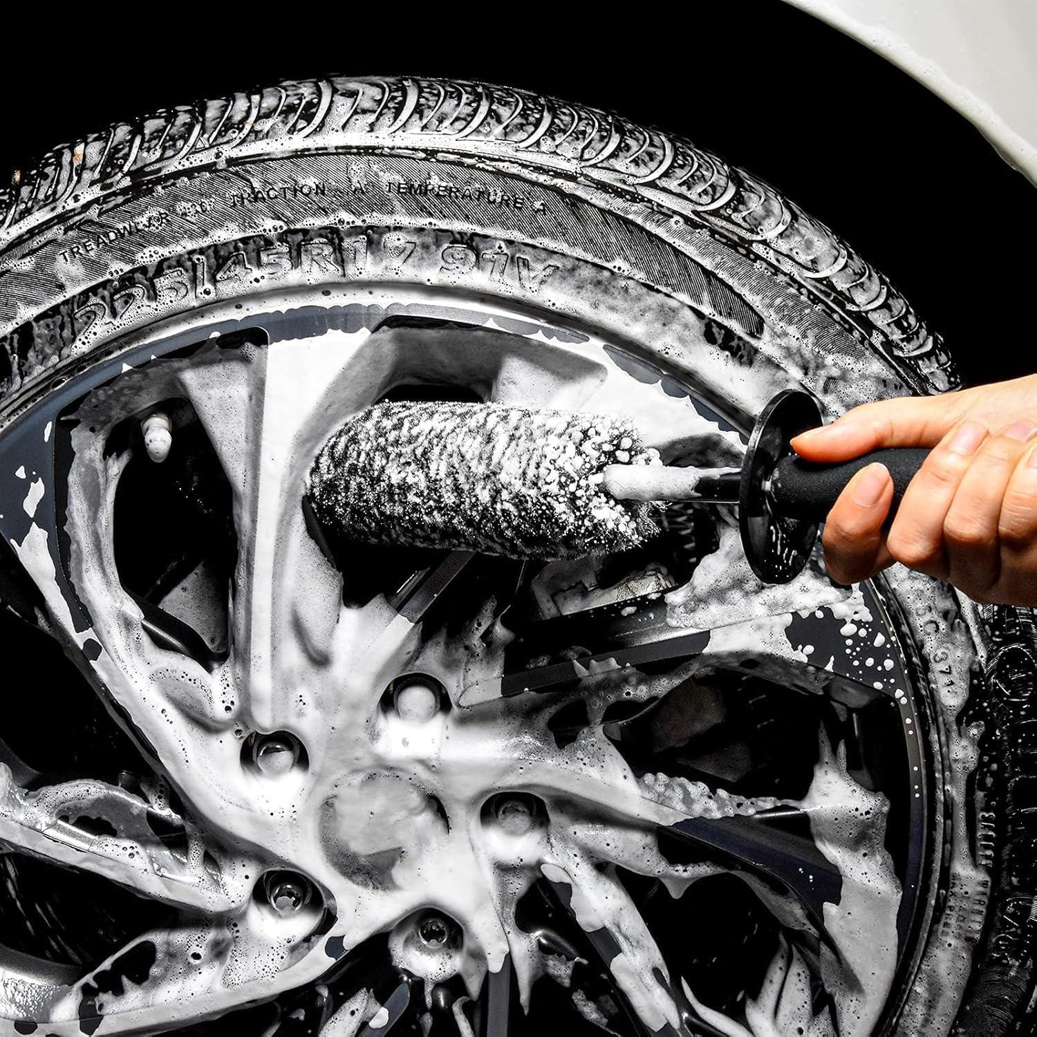 Kit de Cepillos para Llantas bzczh - 3 Piezas, Antideslizante