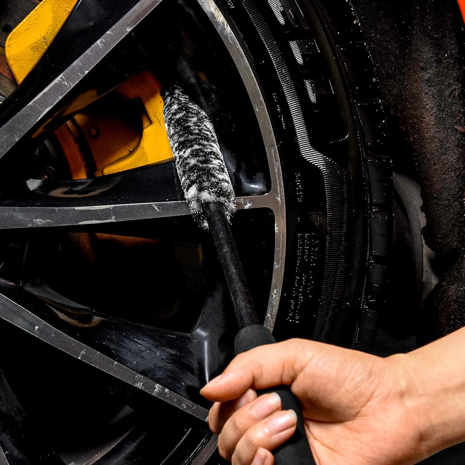 Kit de Cepillos para Llantas bzczh - 3 Piezas, Antideslizante