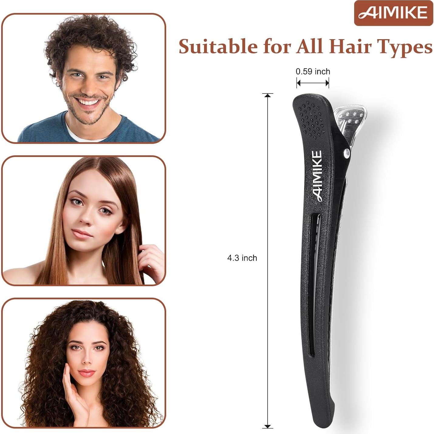 Clips de Cabello AIMIKE - Paquete de 12 Antideslizantes 130g