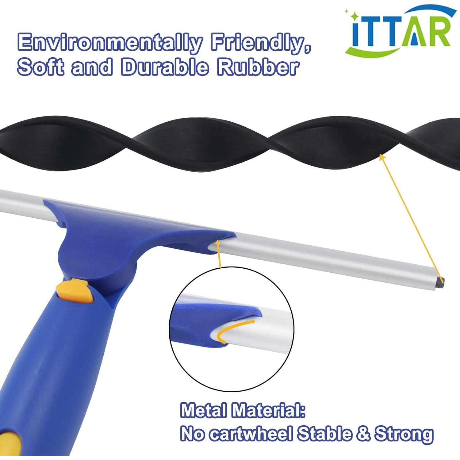 Kit de Limpiaparabrisas ITTAR con Poste Telescópico 152.4 cm